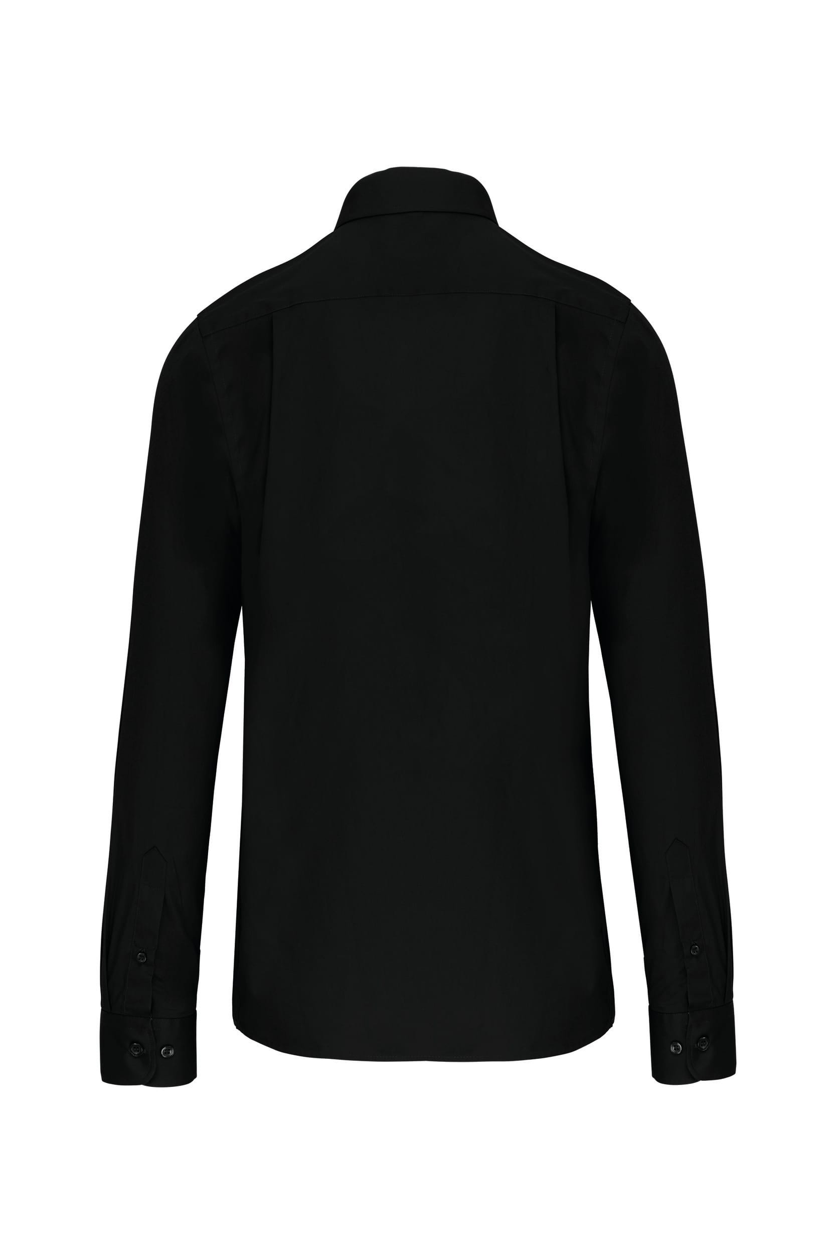 Heren poplin overhemd lange mouwen