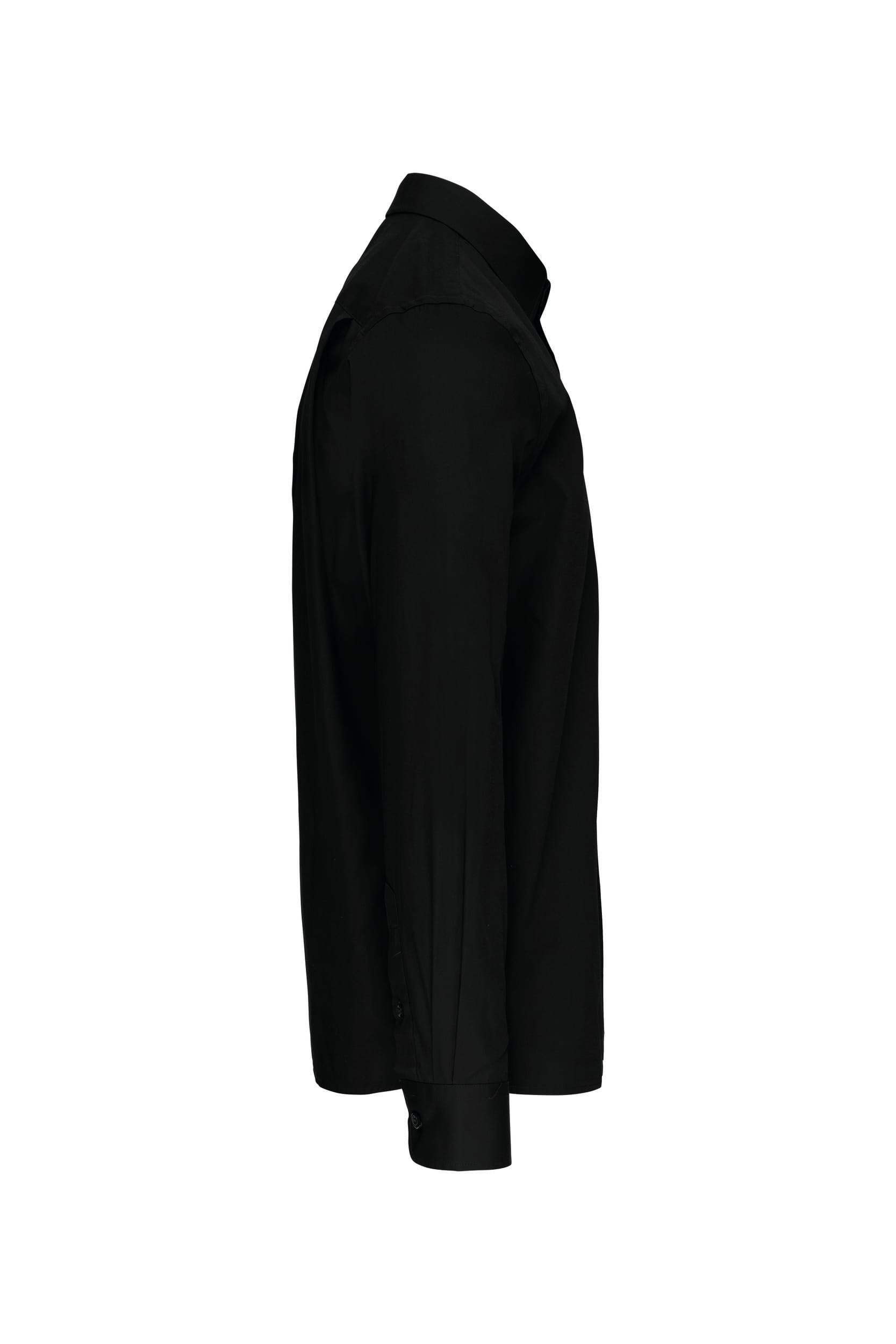 Heren poplin overhemd lange mouwen