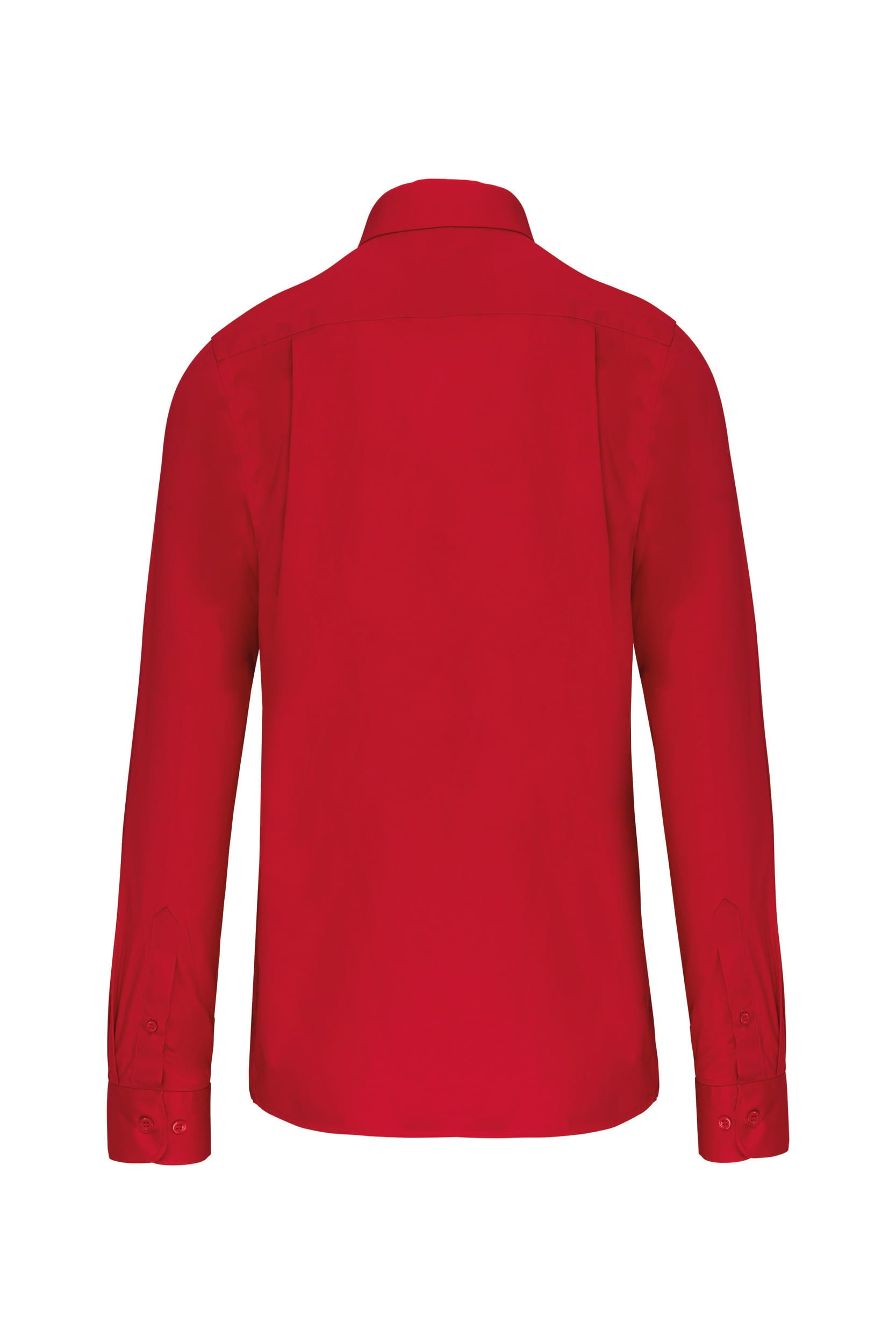 Heren poplin overhemd lange mouwen