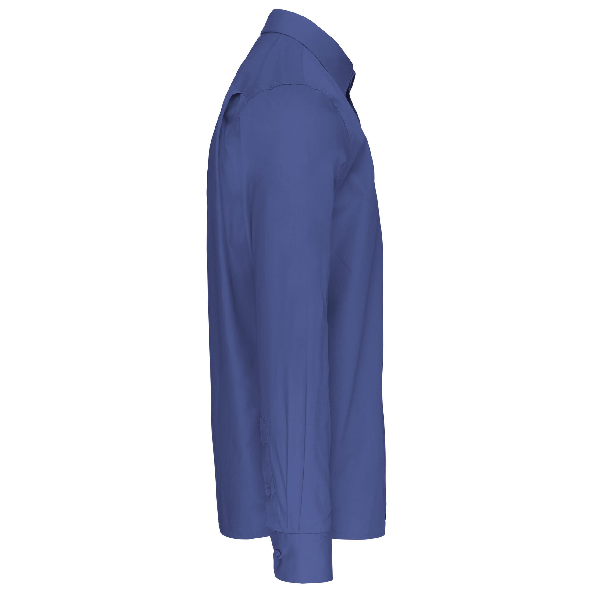 Heren poplin overhemd lange mouwen