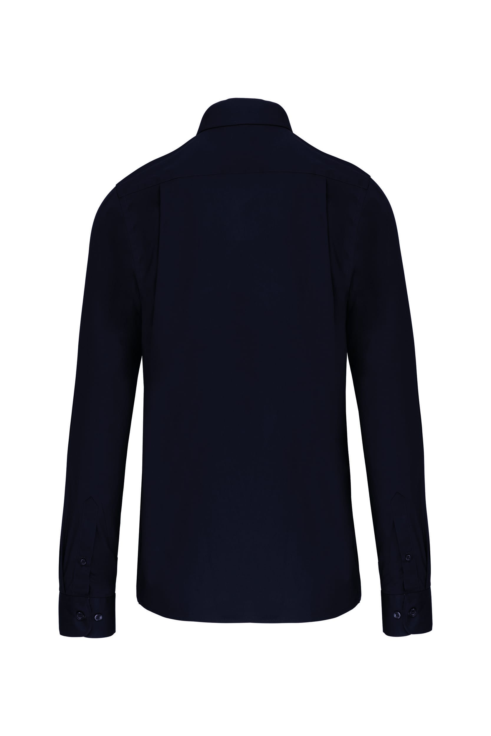 Heren poplin overhemd lange mouwen