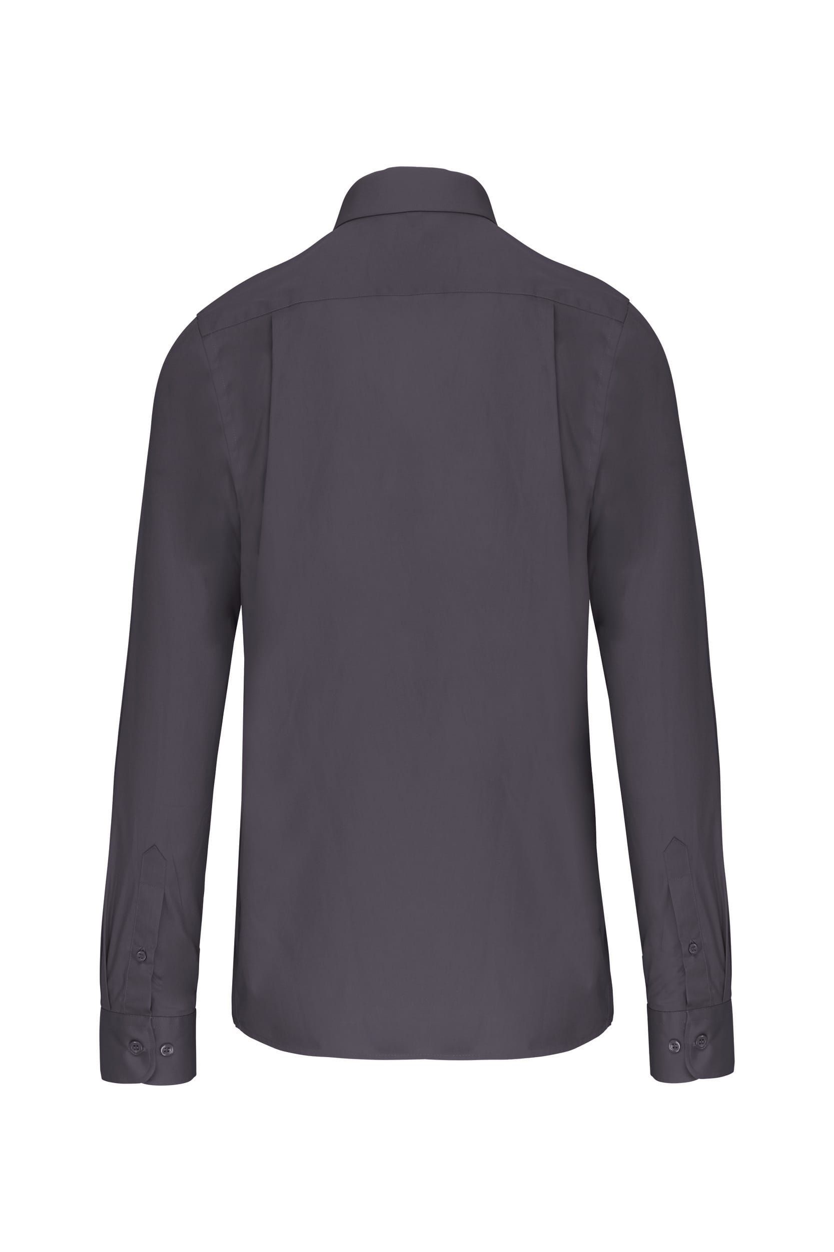 Heren poplin overhemd lange mouwen