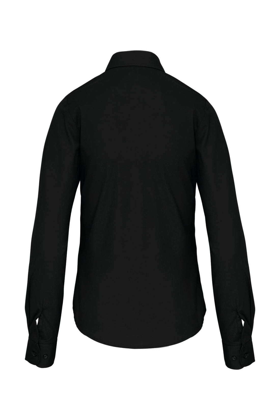 Dames poplin blouse lange mouwen