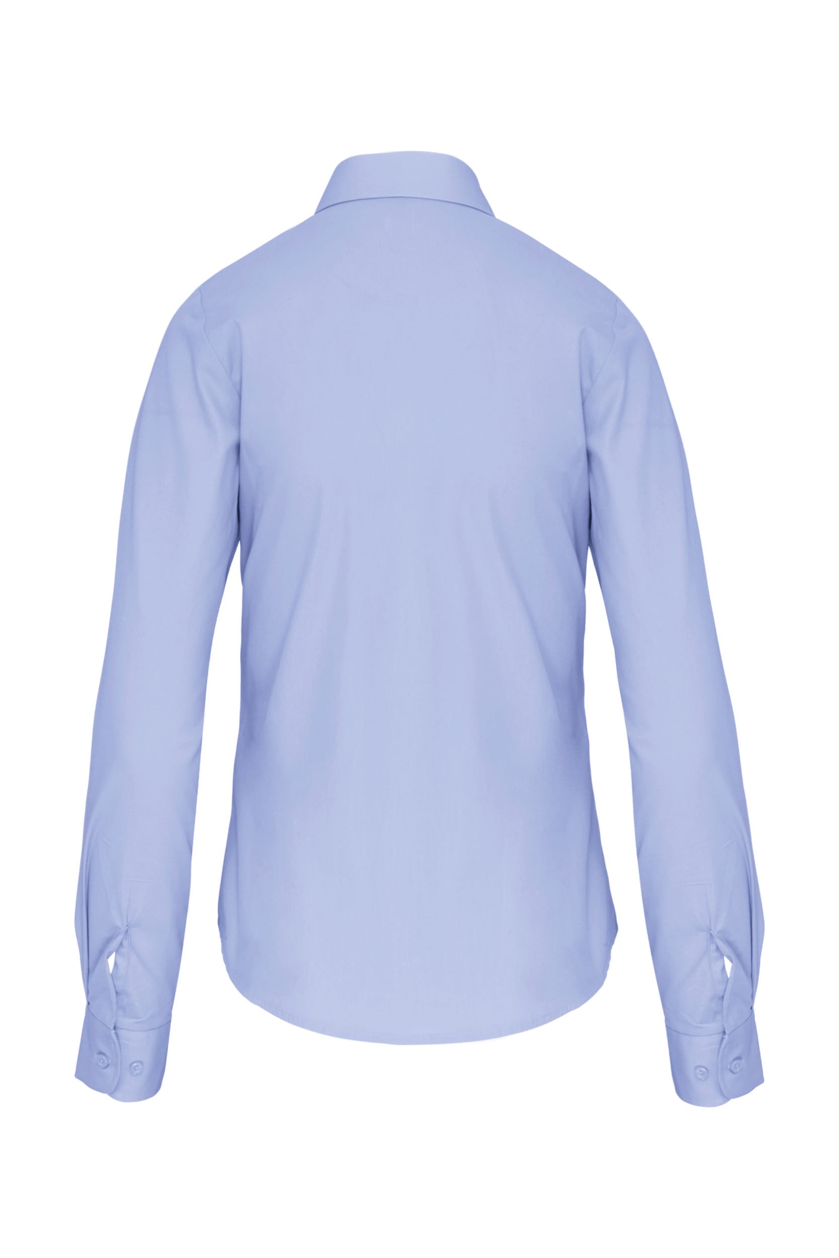 Dames poplin blouse lange mouwen