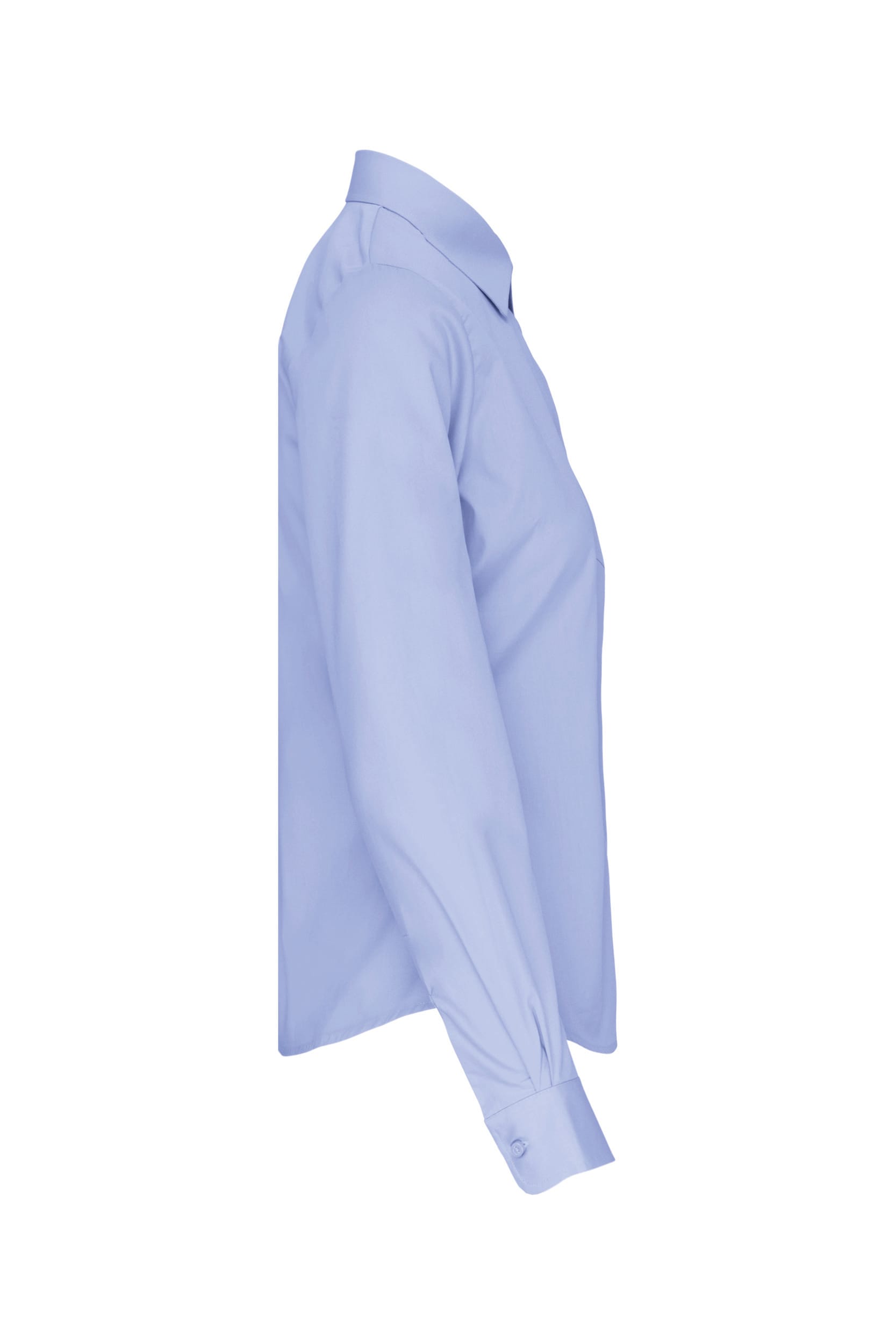 Dames poplin blouse lange mouwen