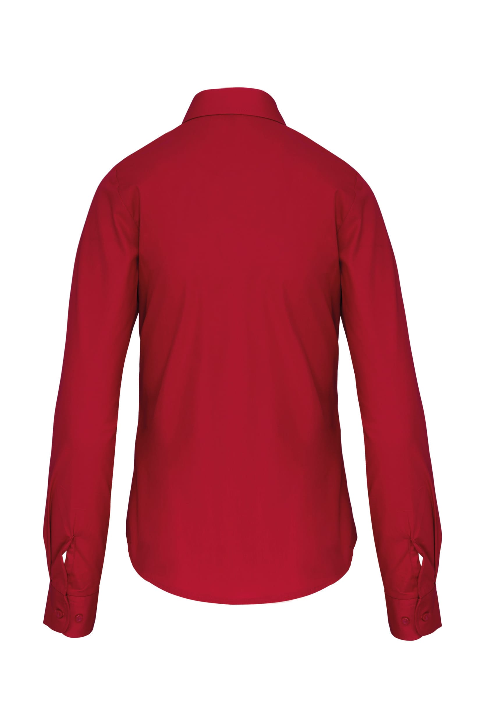 Dames poplin blouse lange mouwen