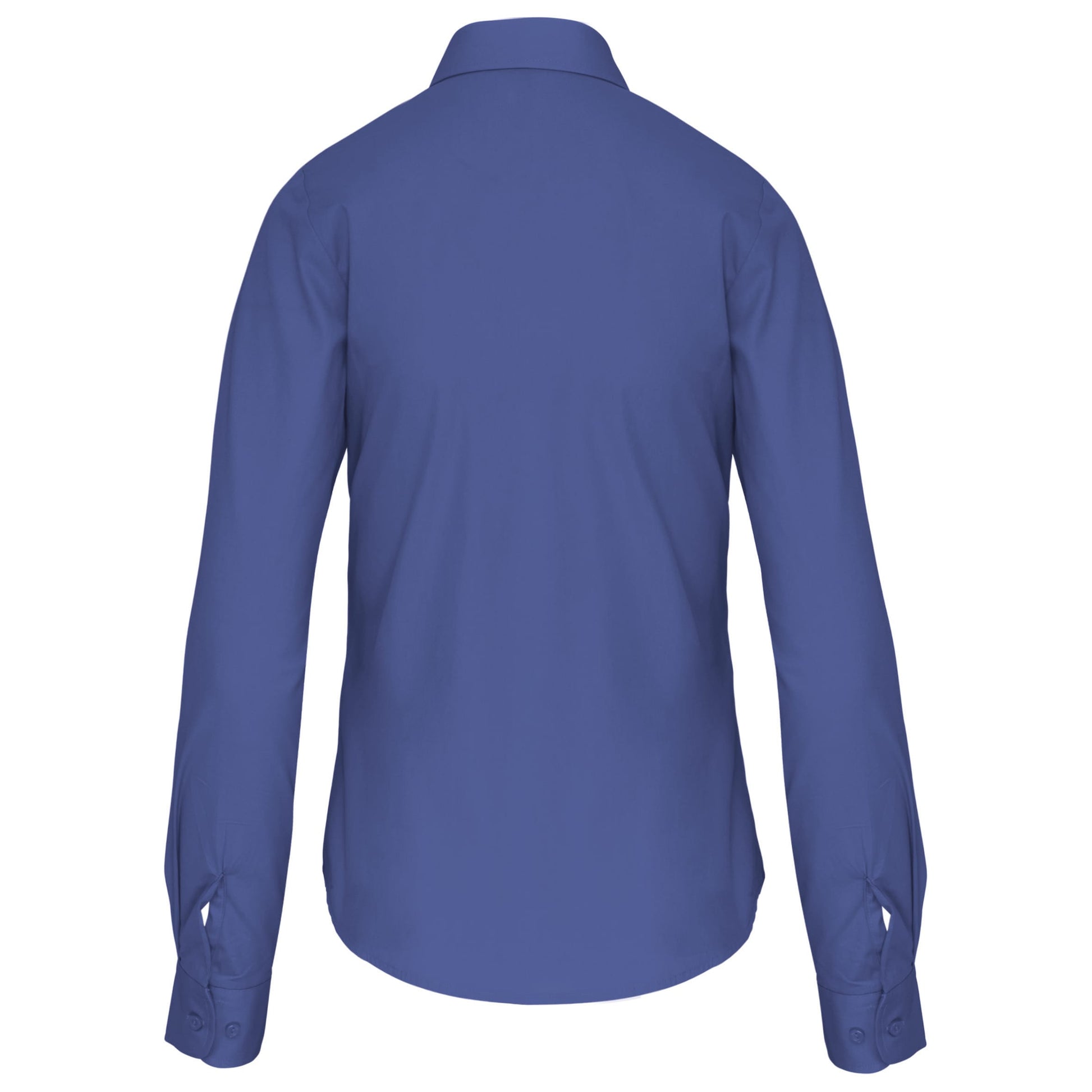 Dames poplin blouse lange mouwen