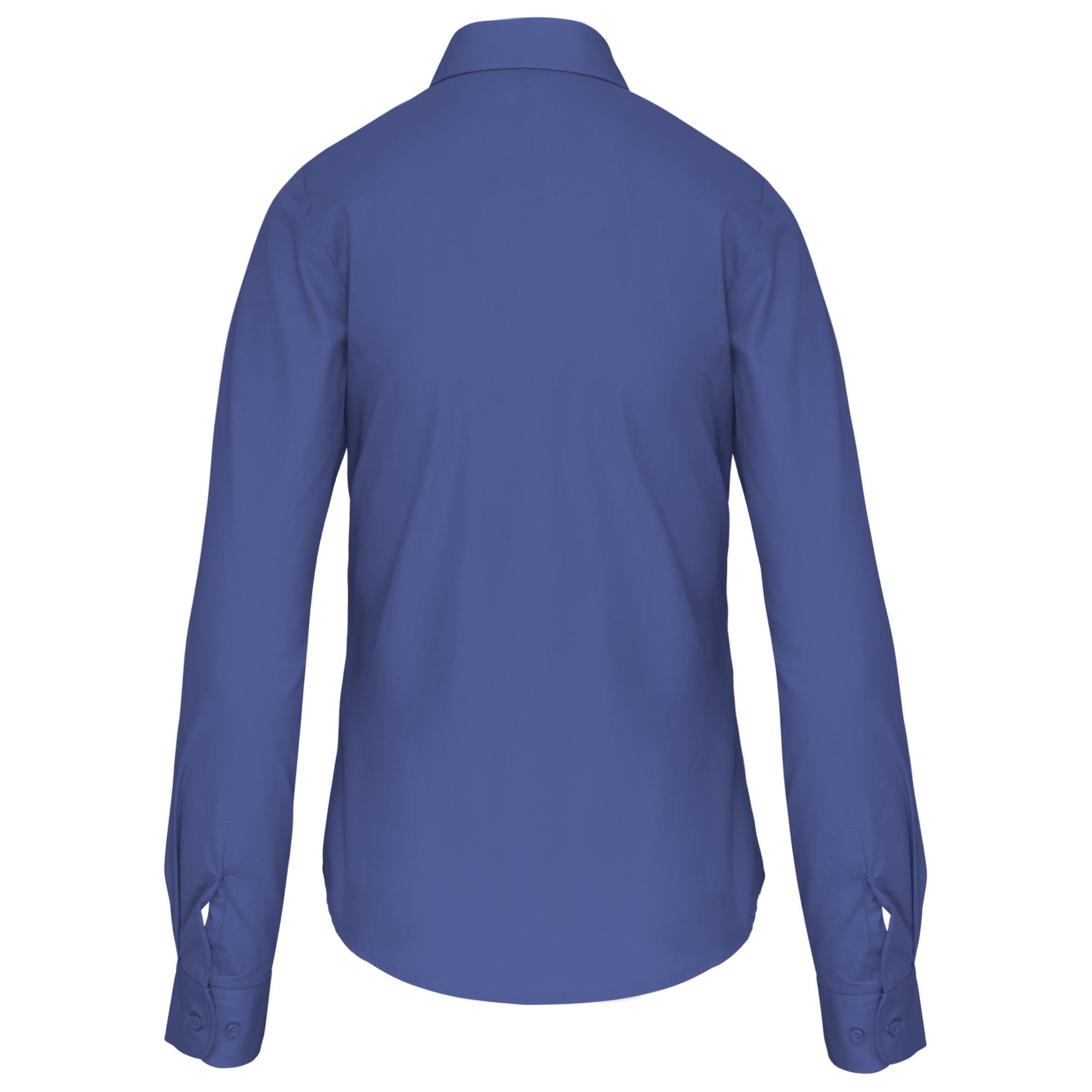 Dames poplin blouse lange mouwen