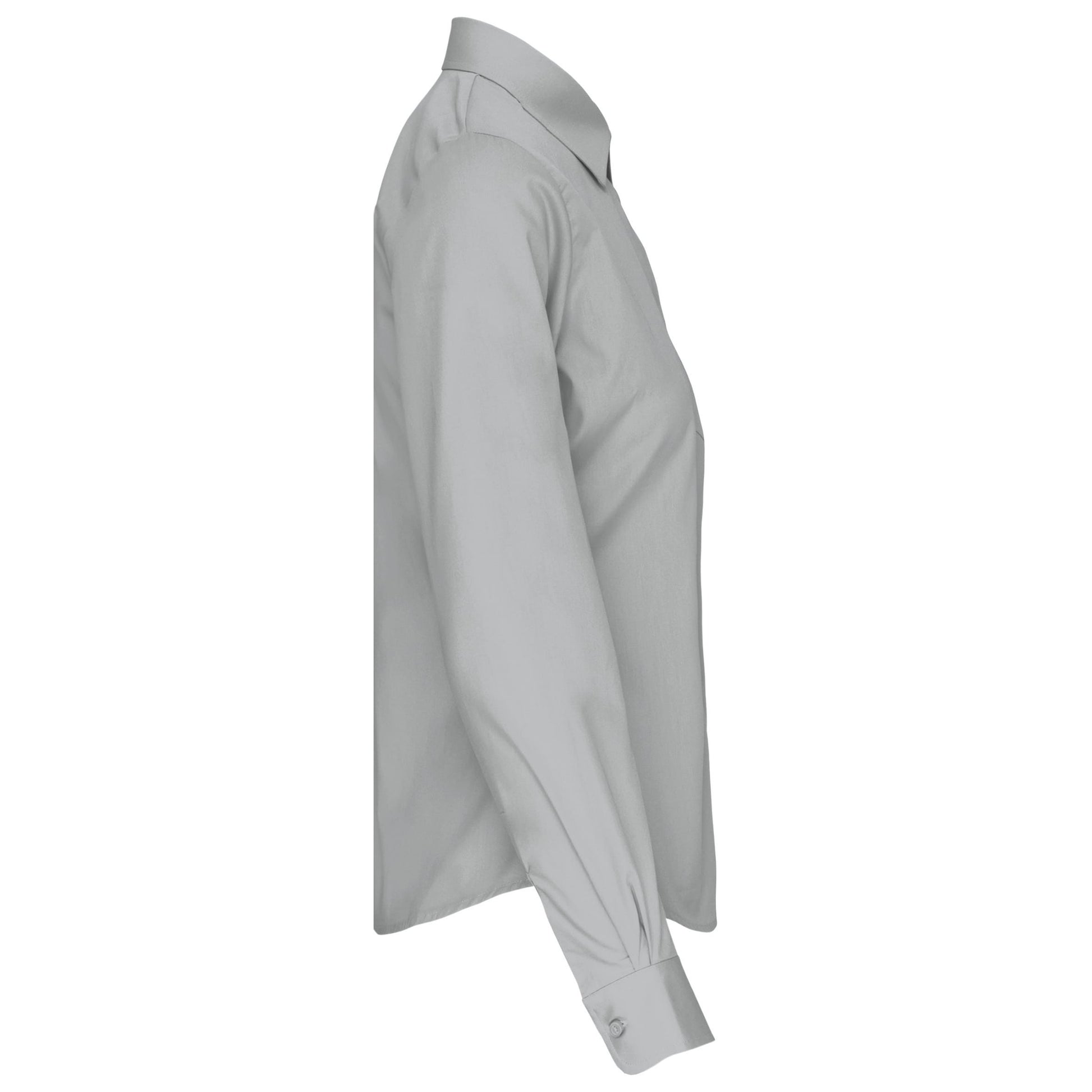 Dames poplin blouse lange mouwen