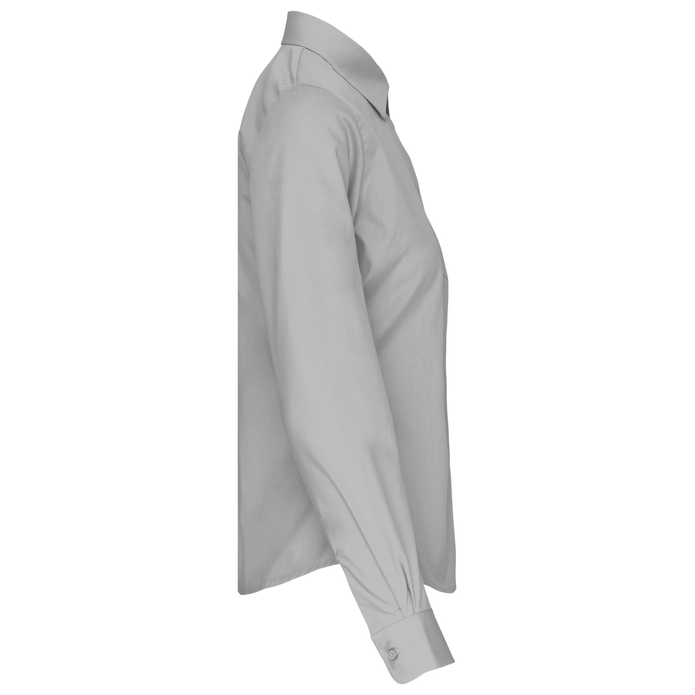 Dames poplin blouse lange mouwen
