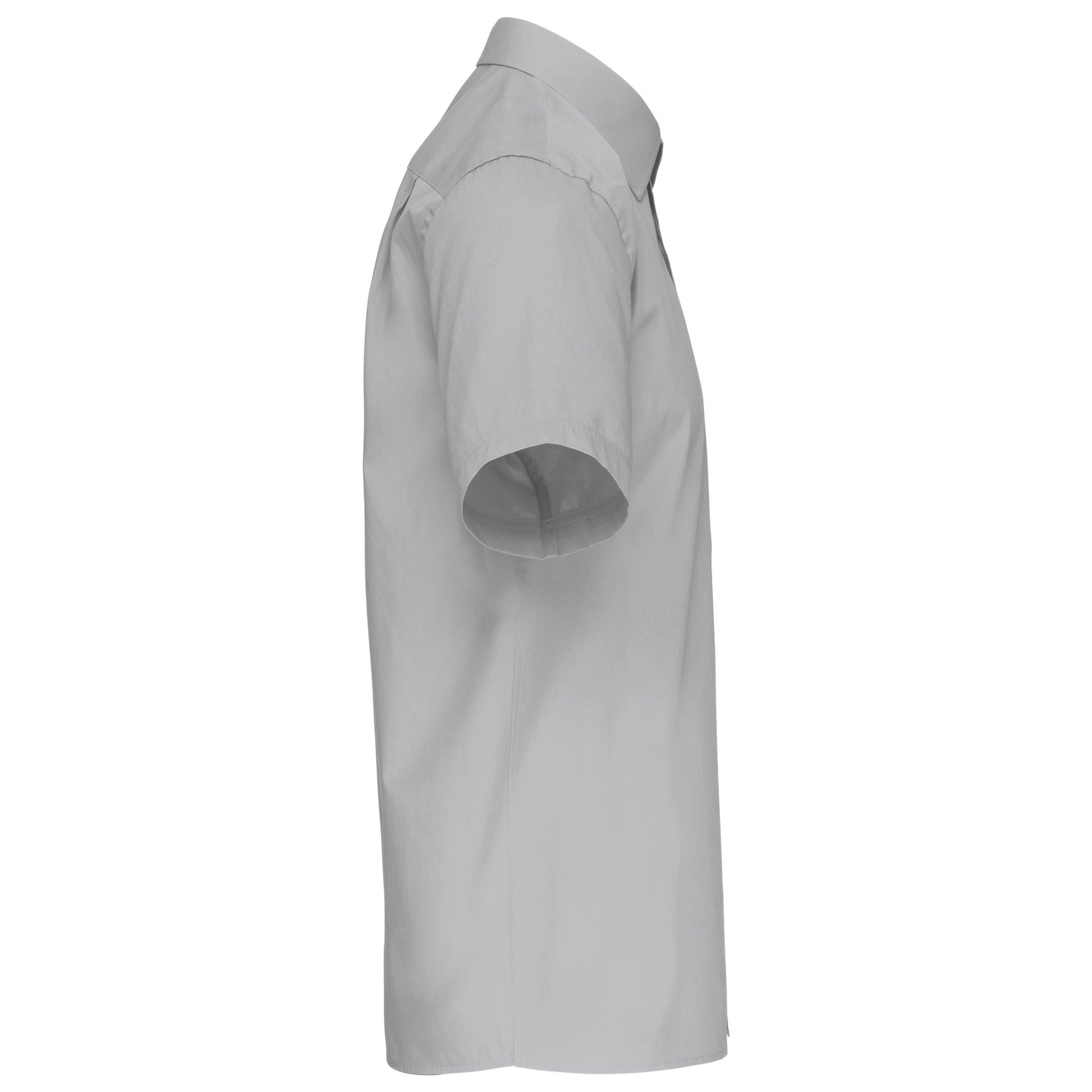 Heren poplin overhemd korte mouwen