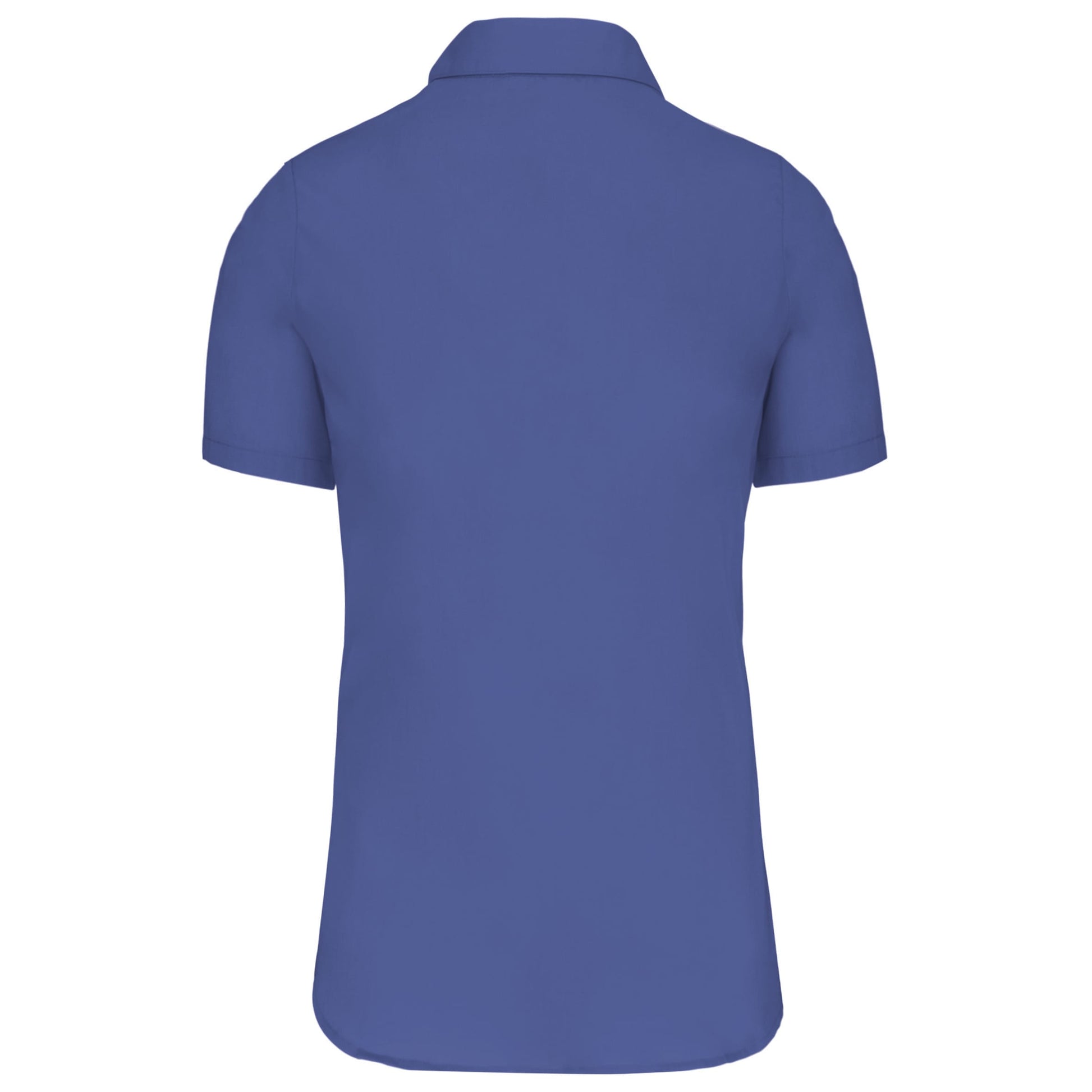 Dames Poplin Blouse Korte Mouwen
