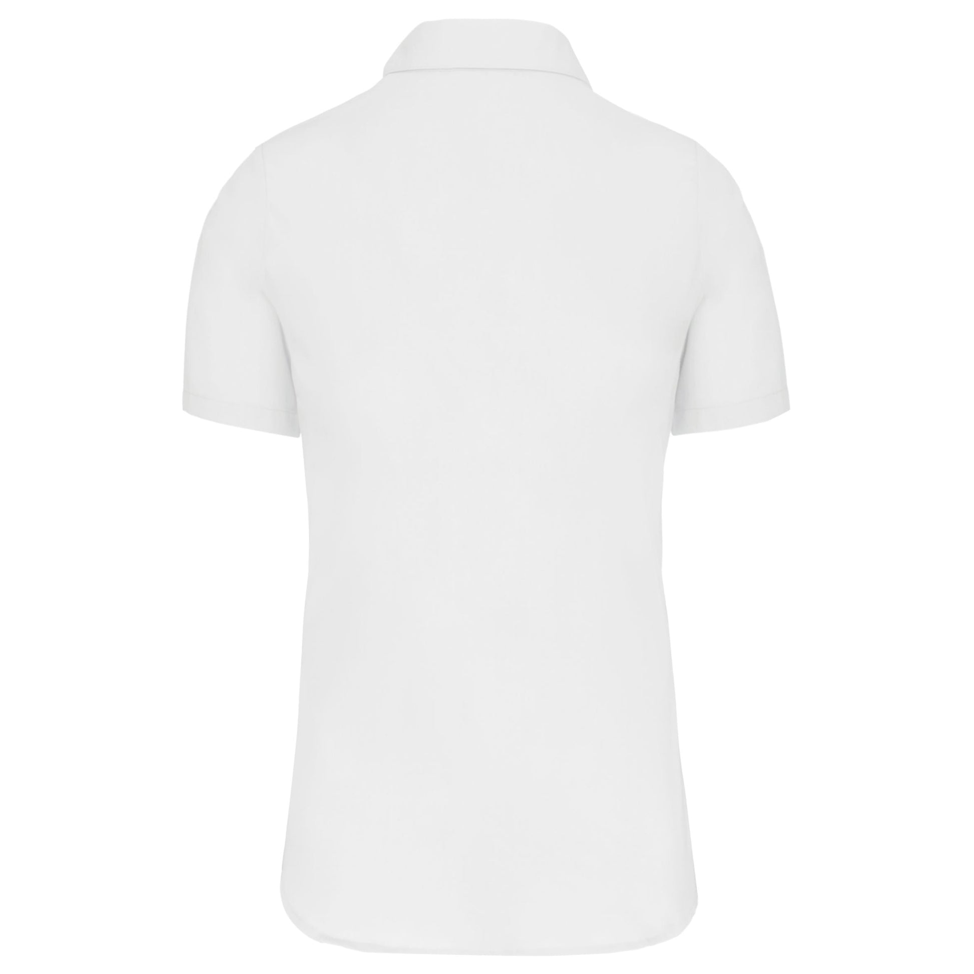 Dames Poplin Blouse Korte Mouwen