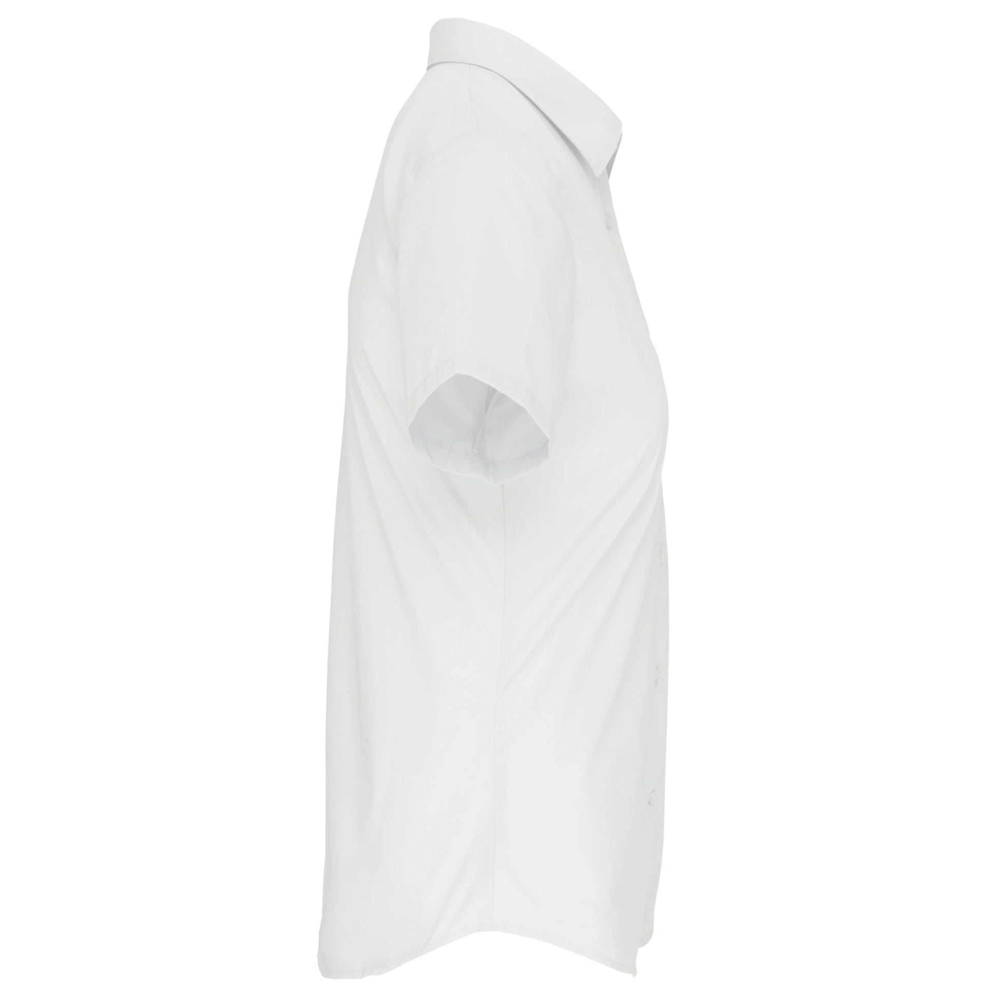 Dames Poplin Blouse Korte Mouwen