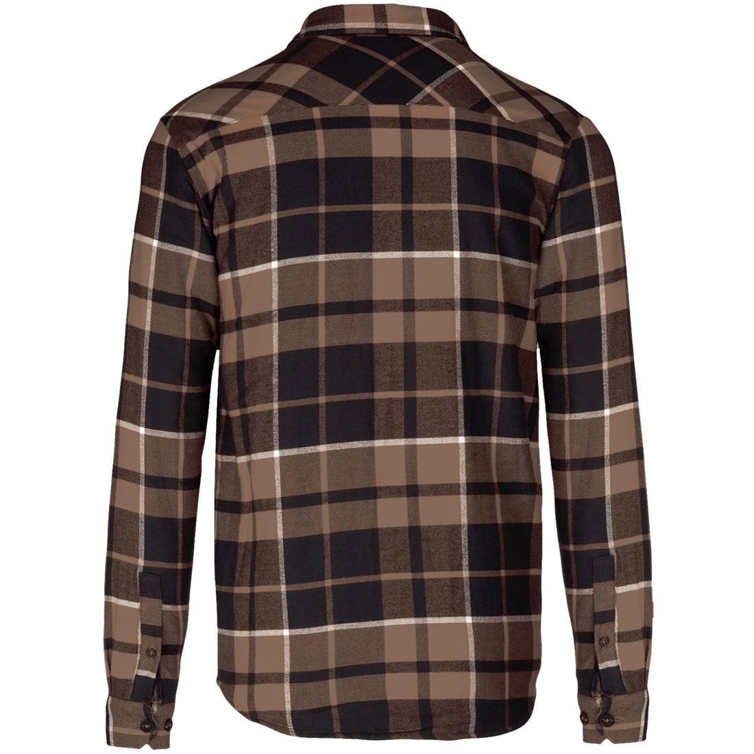 Geruit overshirt met sherpavoering