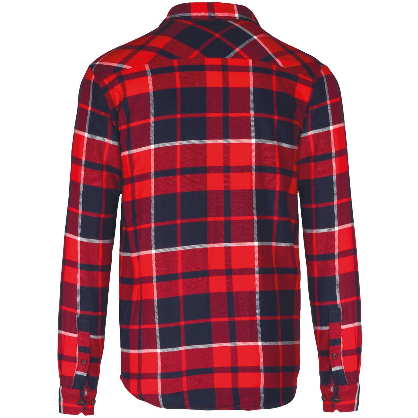 Geruit overshirt met sherpavoering