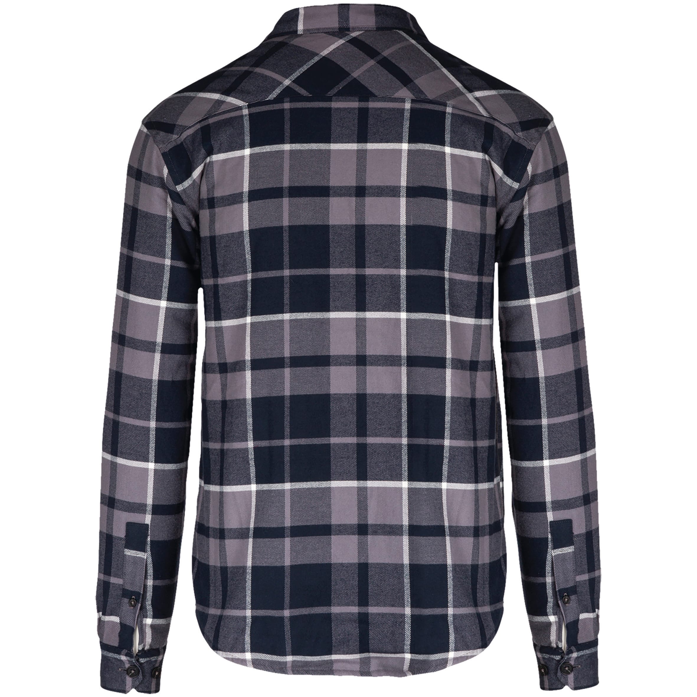 Geruit overshirt met sherpavoering