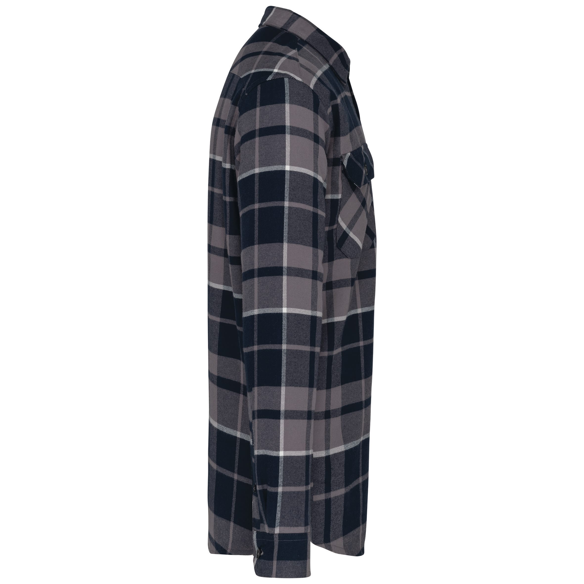 Geruit overshirt met sherpavoering