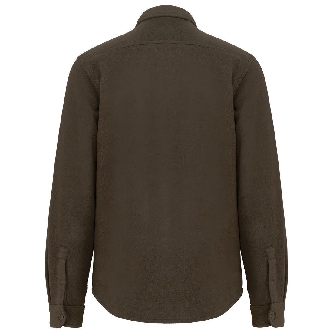 Overshirt van fleece met sherpavoering