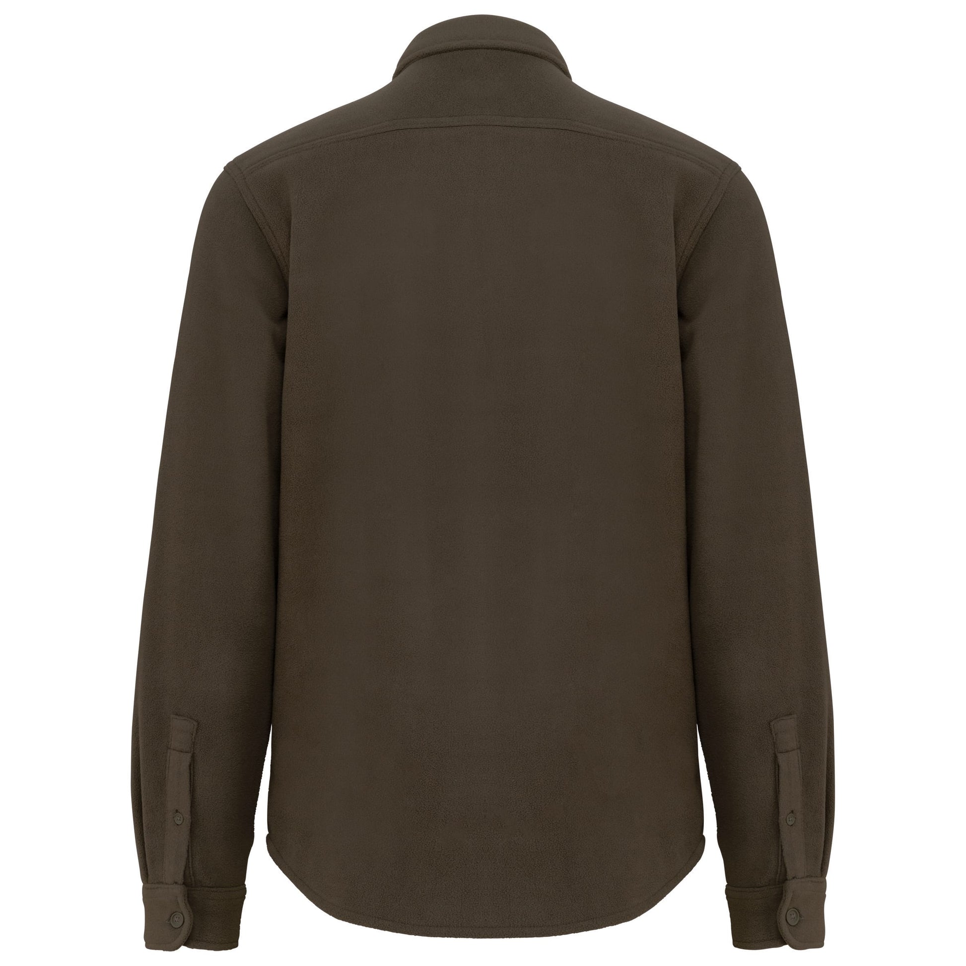 Overshirt van fleece met sherpavoering