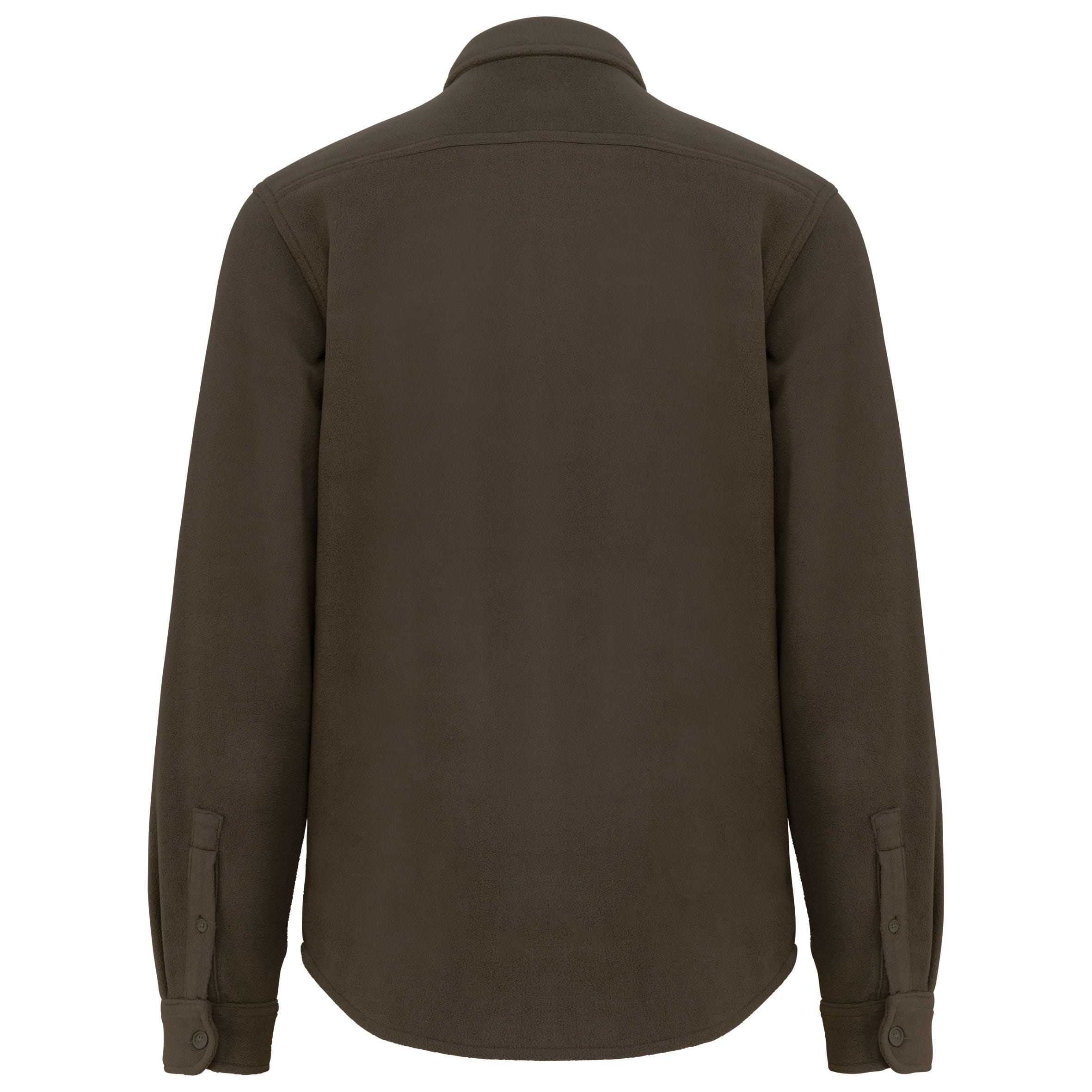 Overshirt van fleece met sherpavoering