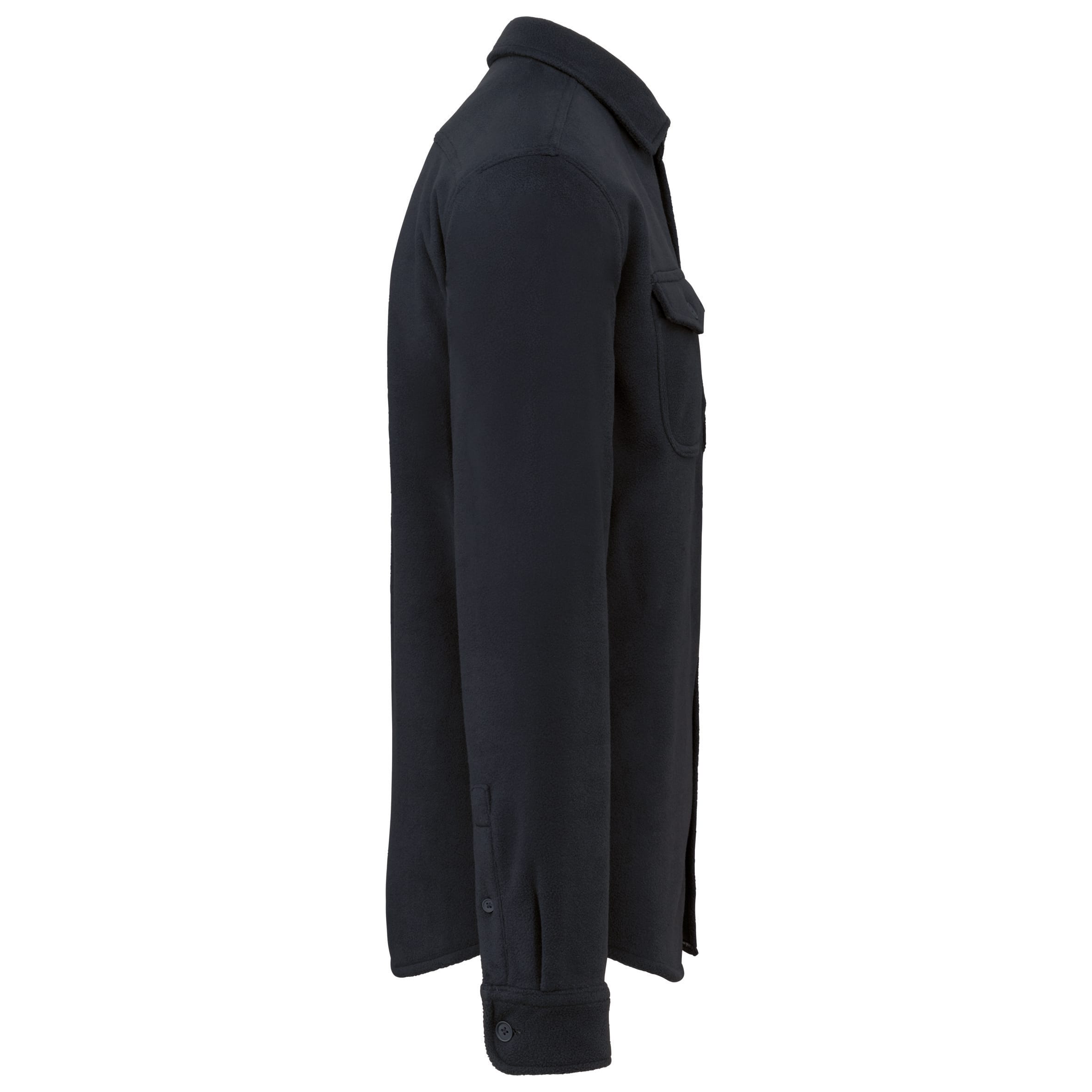 Overshirt van fleece met sherpavoering