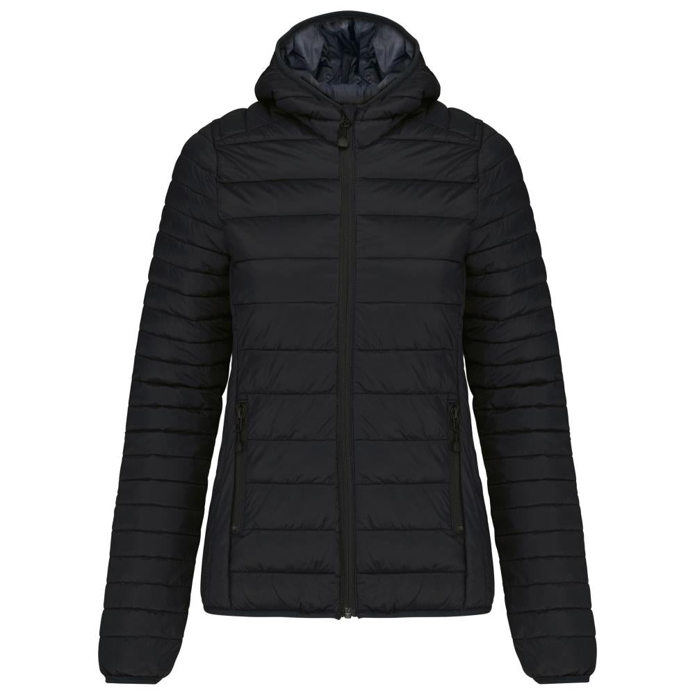 Ladies' lightweight hooded padded jacket