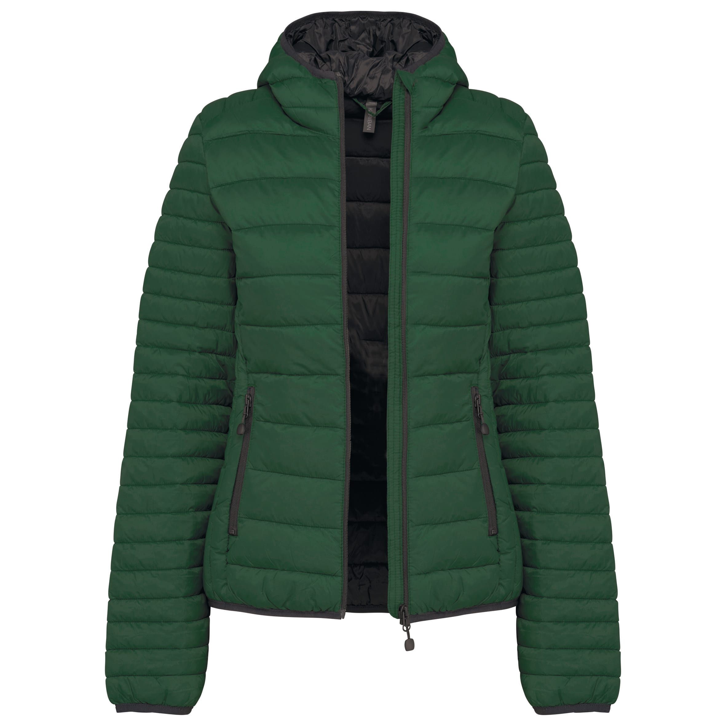 Ladies' lightweight hooded padded jacket