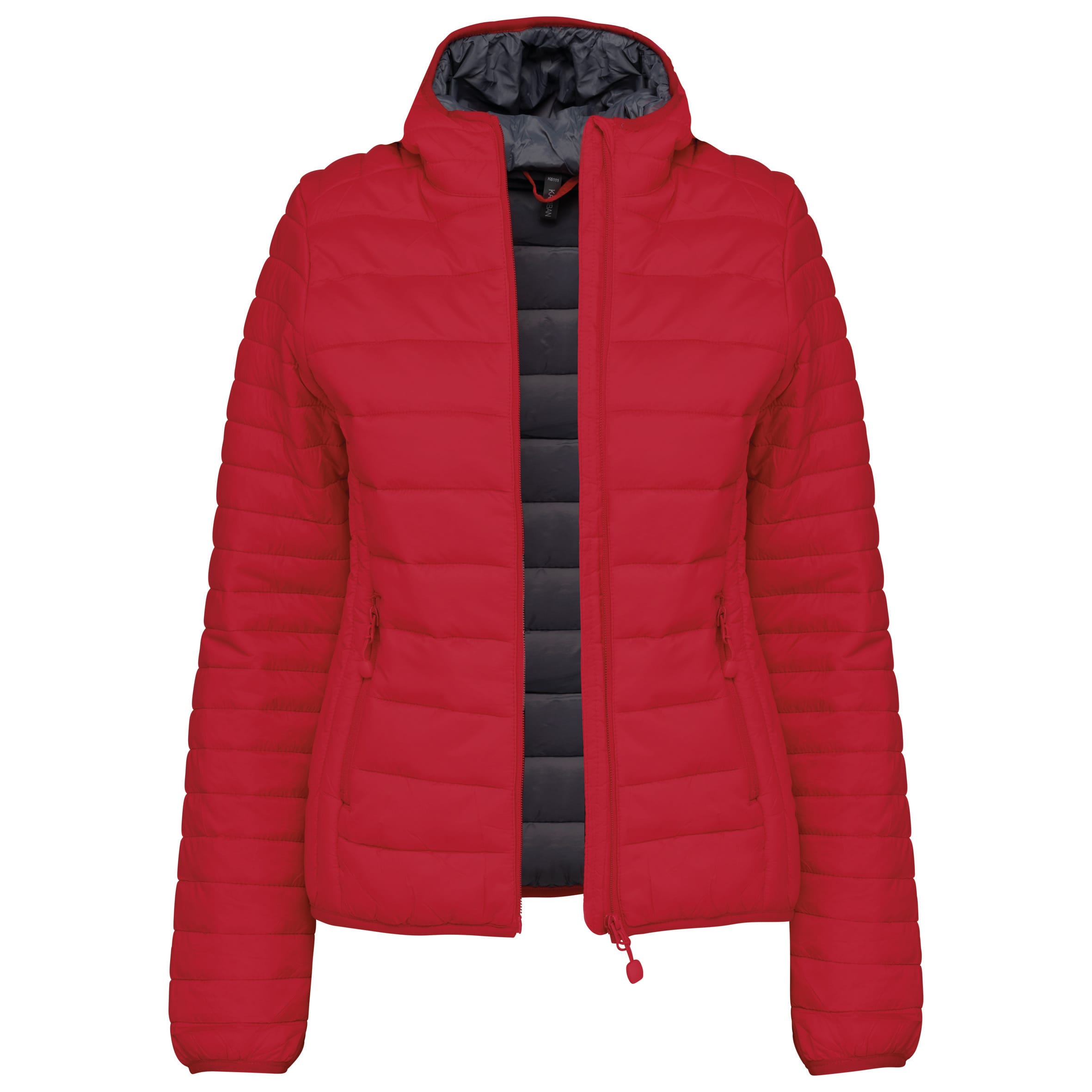 Ladies' lightweight hooded padded jacket