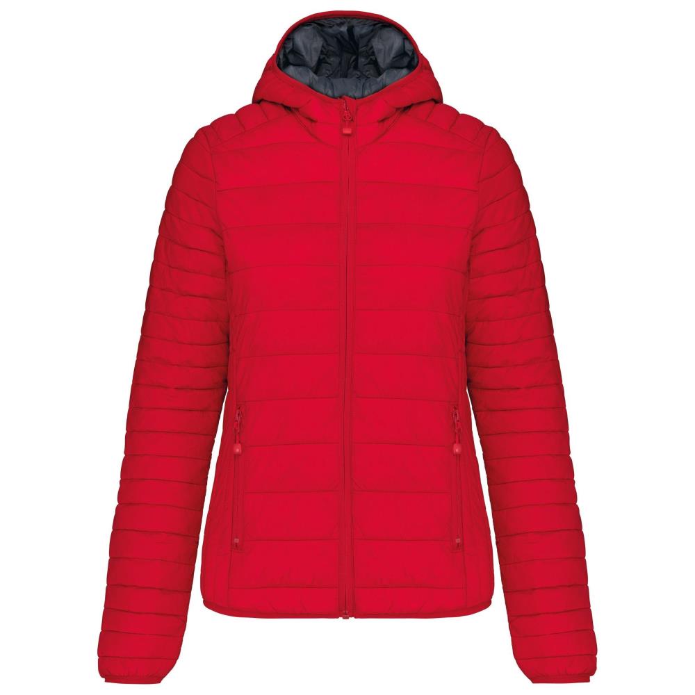 Ladies' lightweight hooded padded jacket
