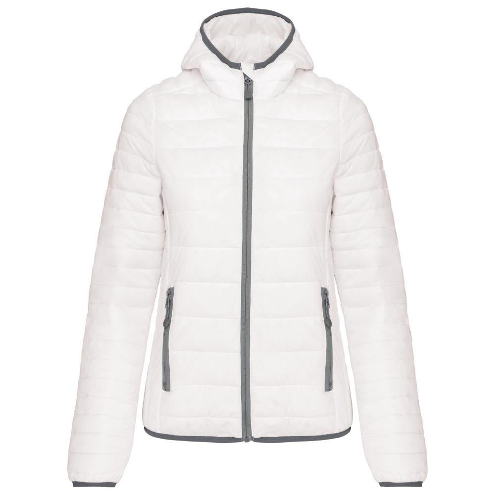 Ladies' lightweight hooded padded jacket