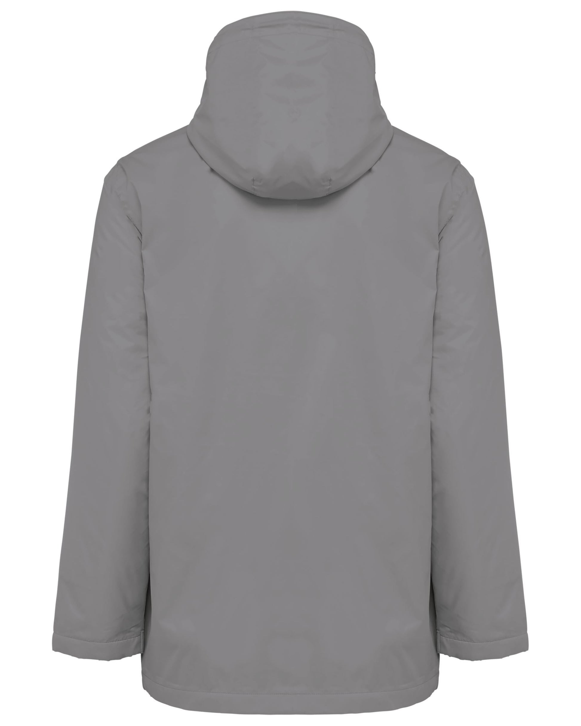 Uniseks fleecejas met gevoerde capuchon