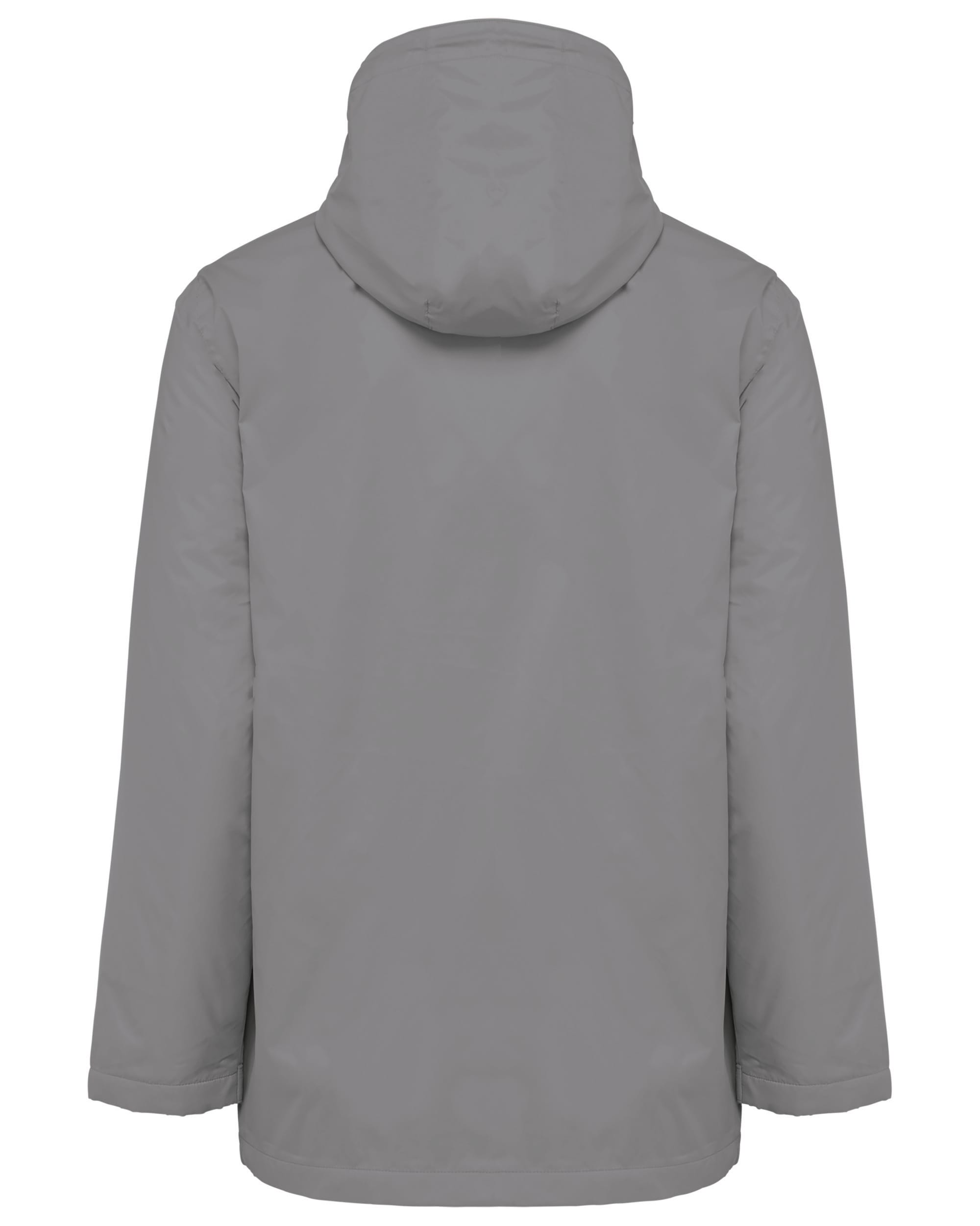 Uniseks fleecejas met gevoerde capuchon