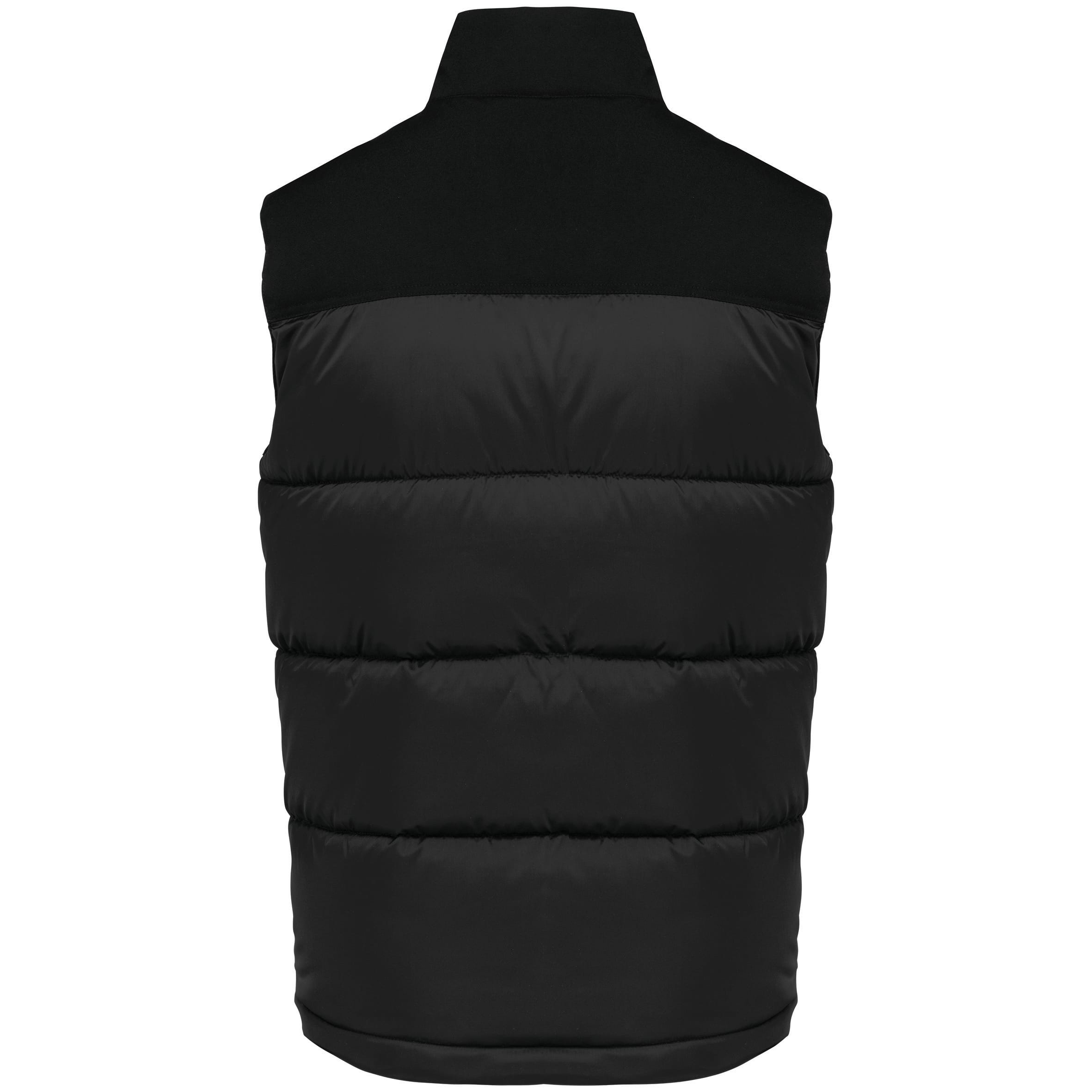 Tweekleurige gewatteerde bodywarmer uniseks