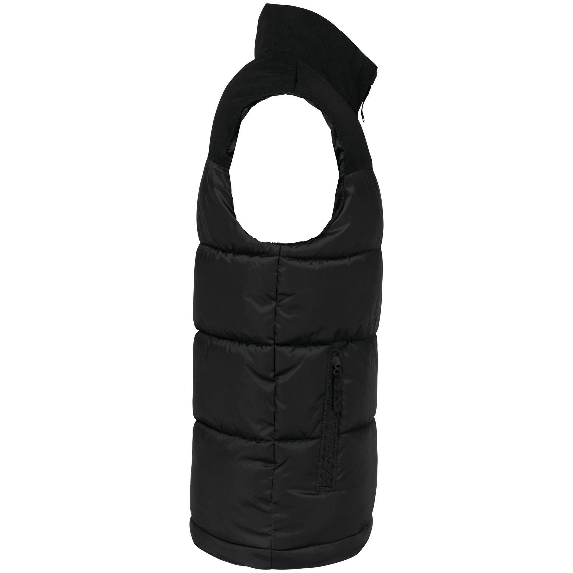 Tweekleurige gewatteerde bodywarmer uniseks