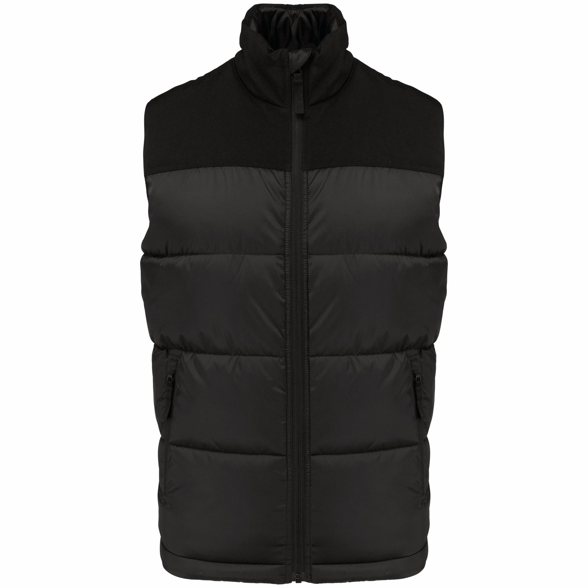 Tweekleurige gewatteerde bodywarmer uniseks