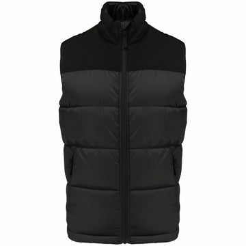 Tweekleurige gewatteerde bodywarmer uniseks