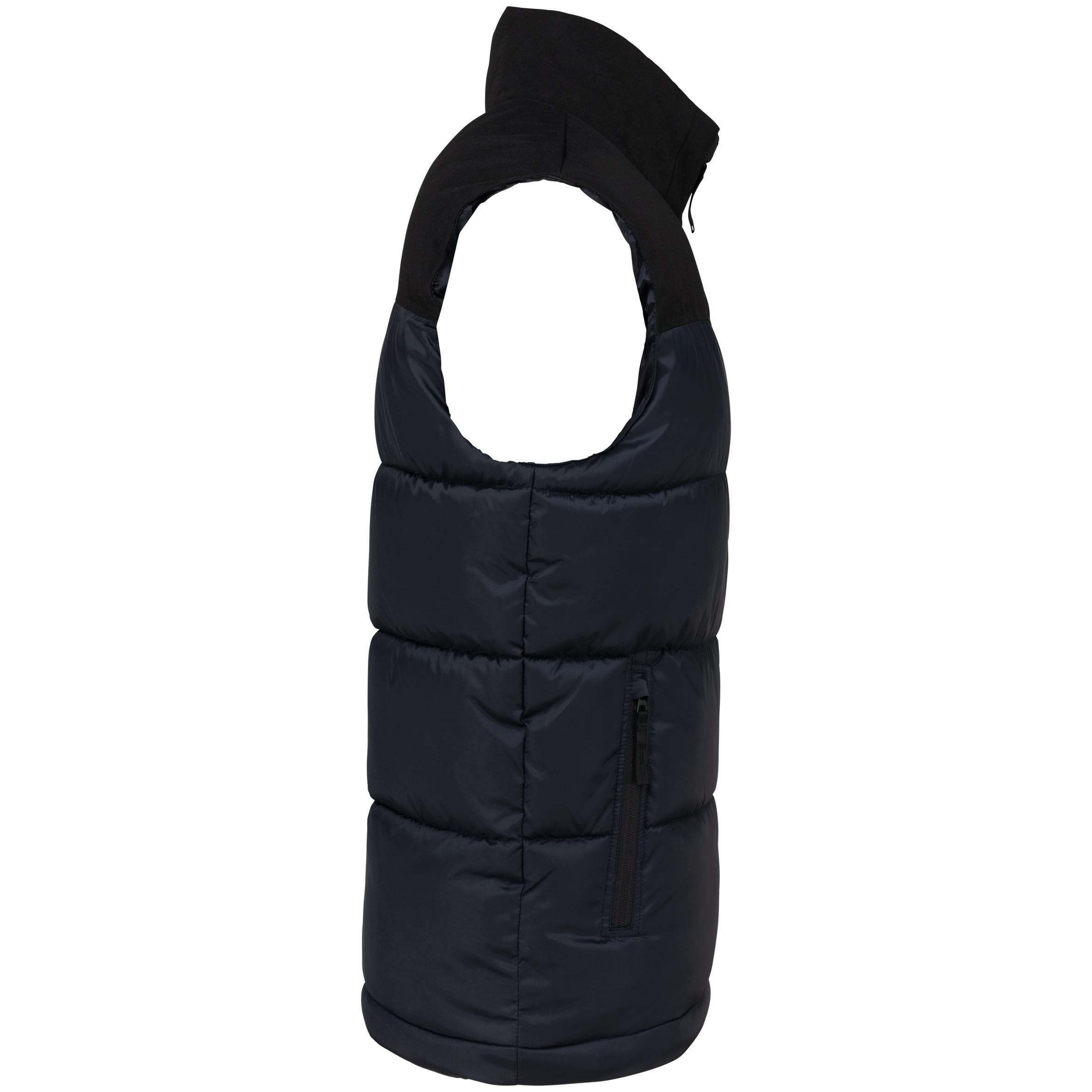 Tweekleurige gewatteerde bodywarmer uniseks