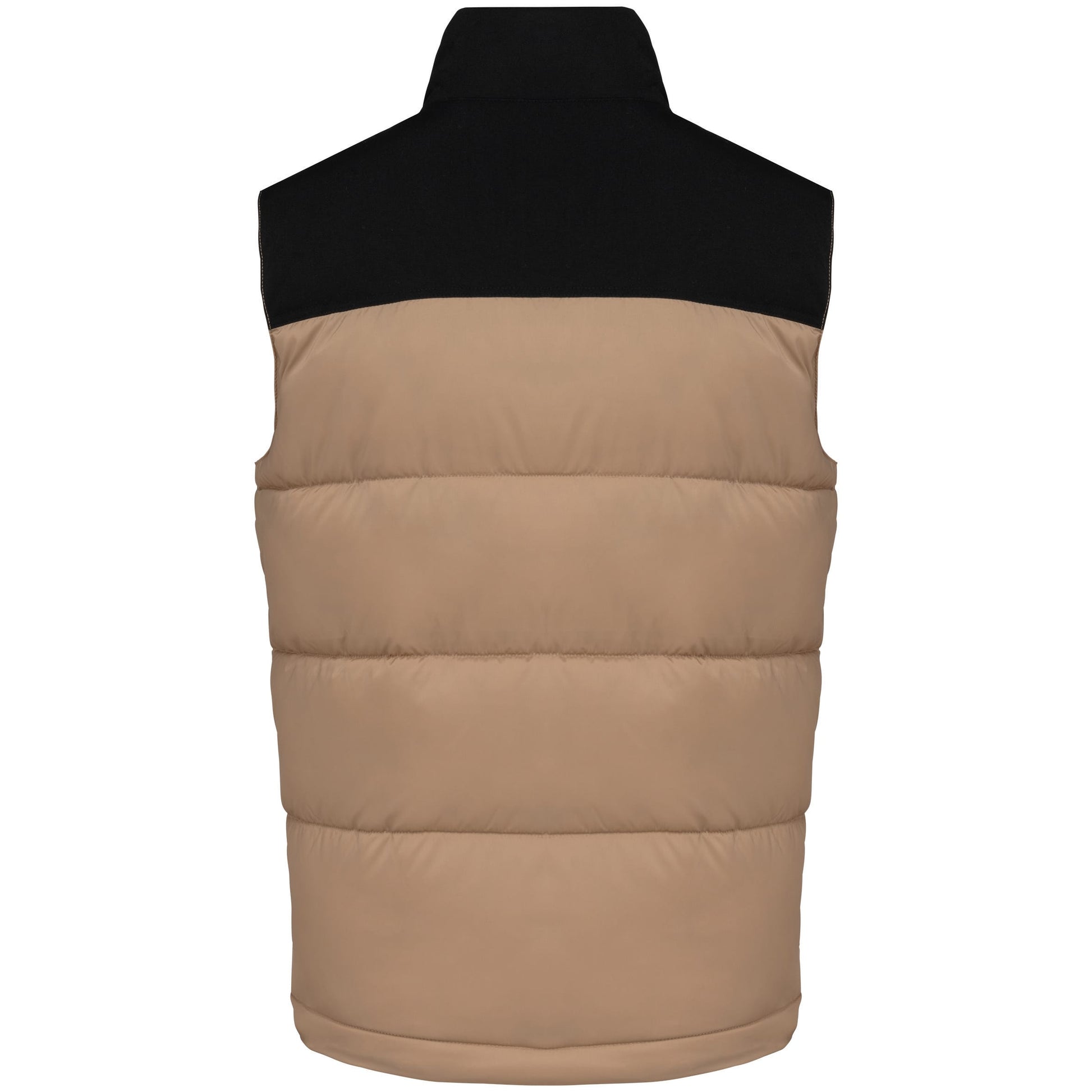 Tweekleurige gewatteerde bodywarmer uniseks