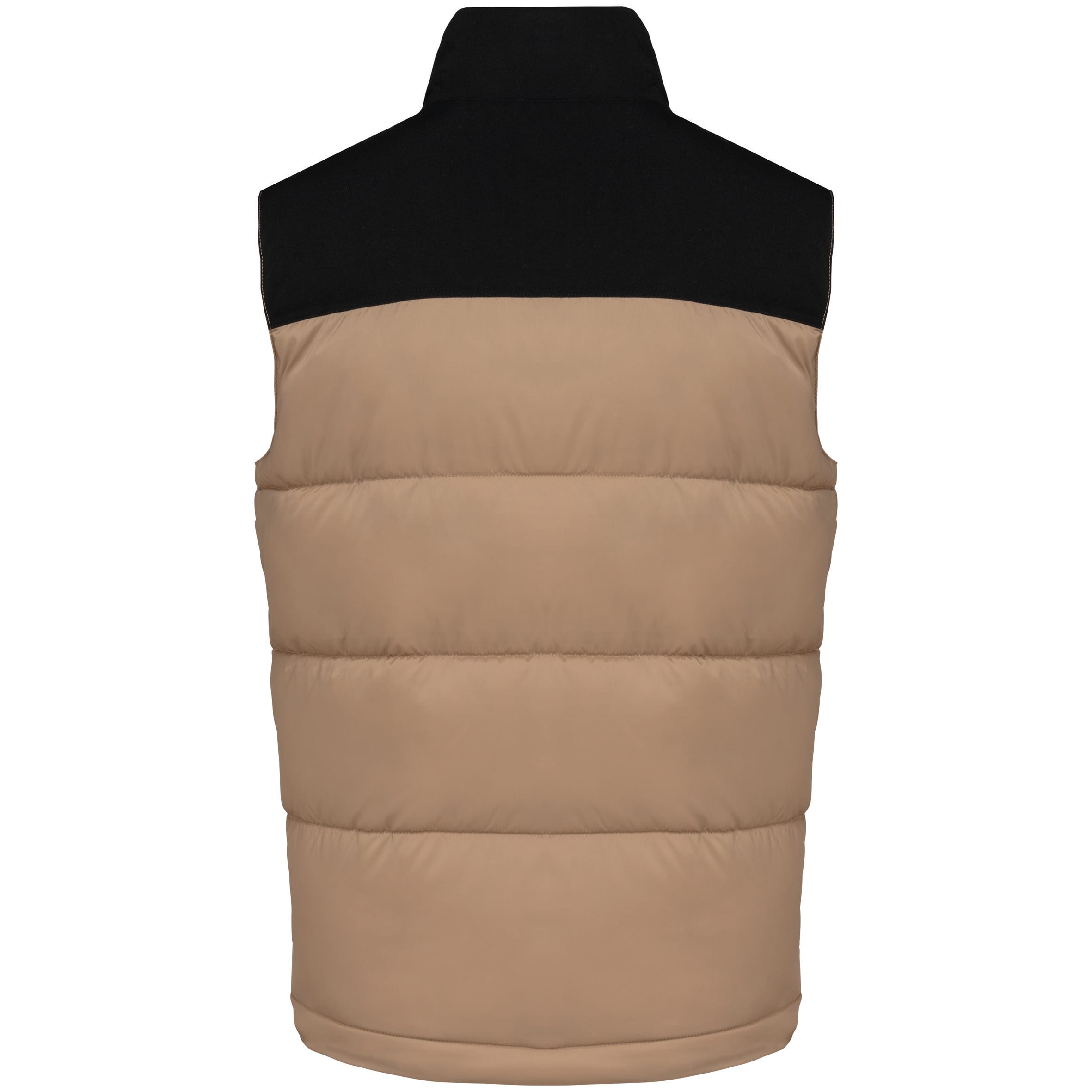 Tweekleurige gewatteerde bodywarmer uniseks