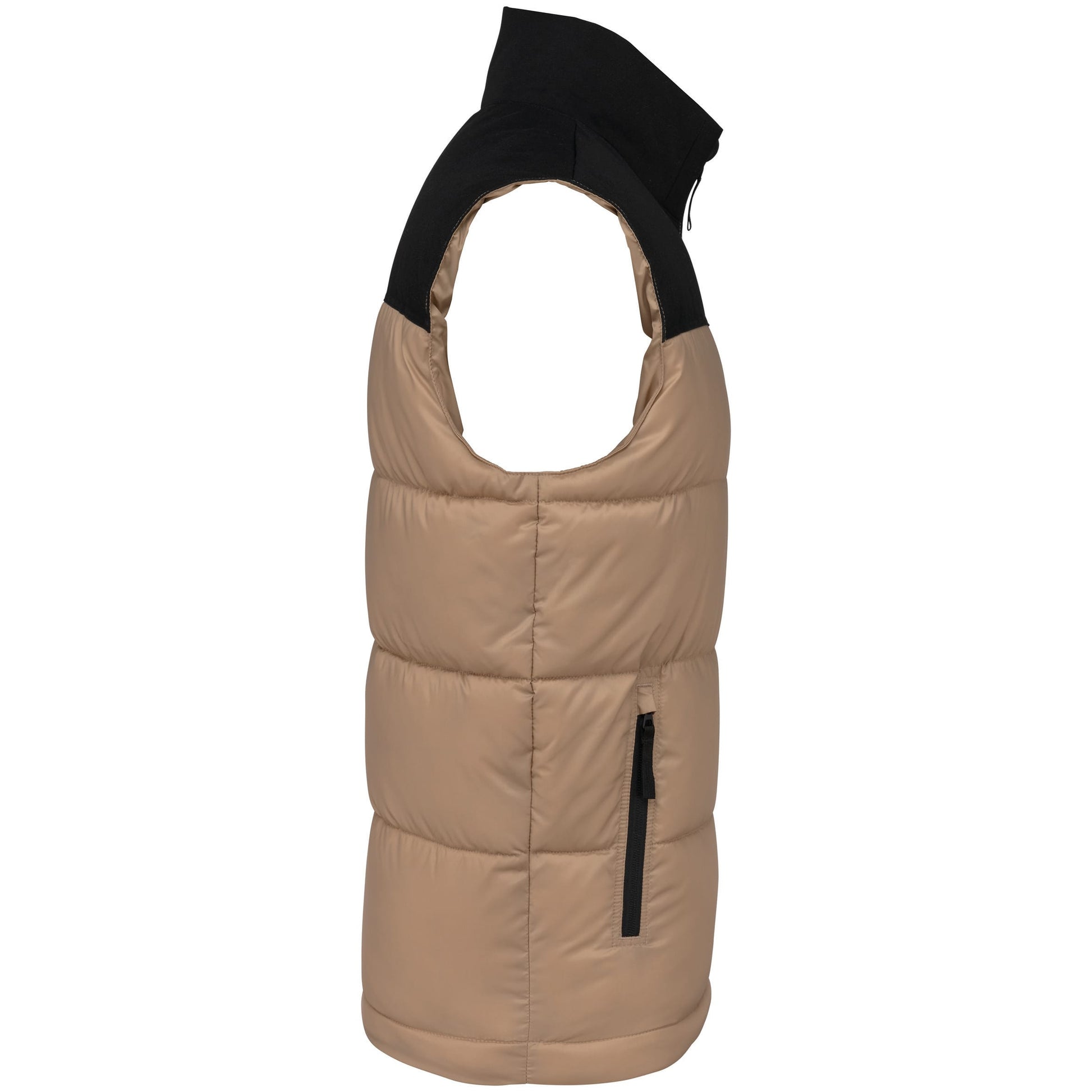 Tweekleurige gewatteerde bodywarmer uniseks