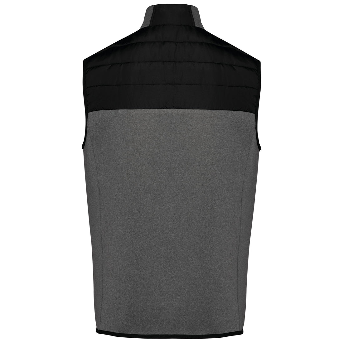 Herenbodywarmer in twee stoffen
