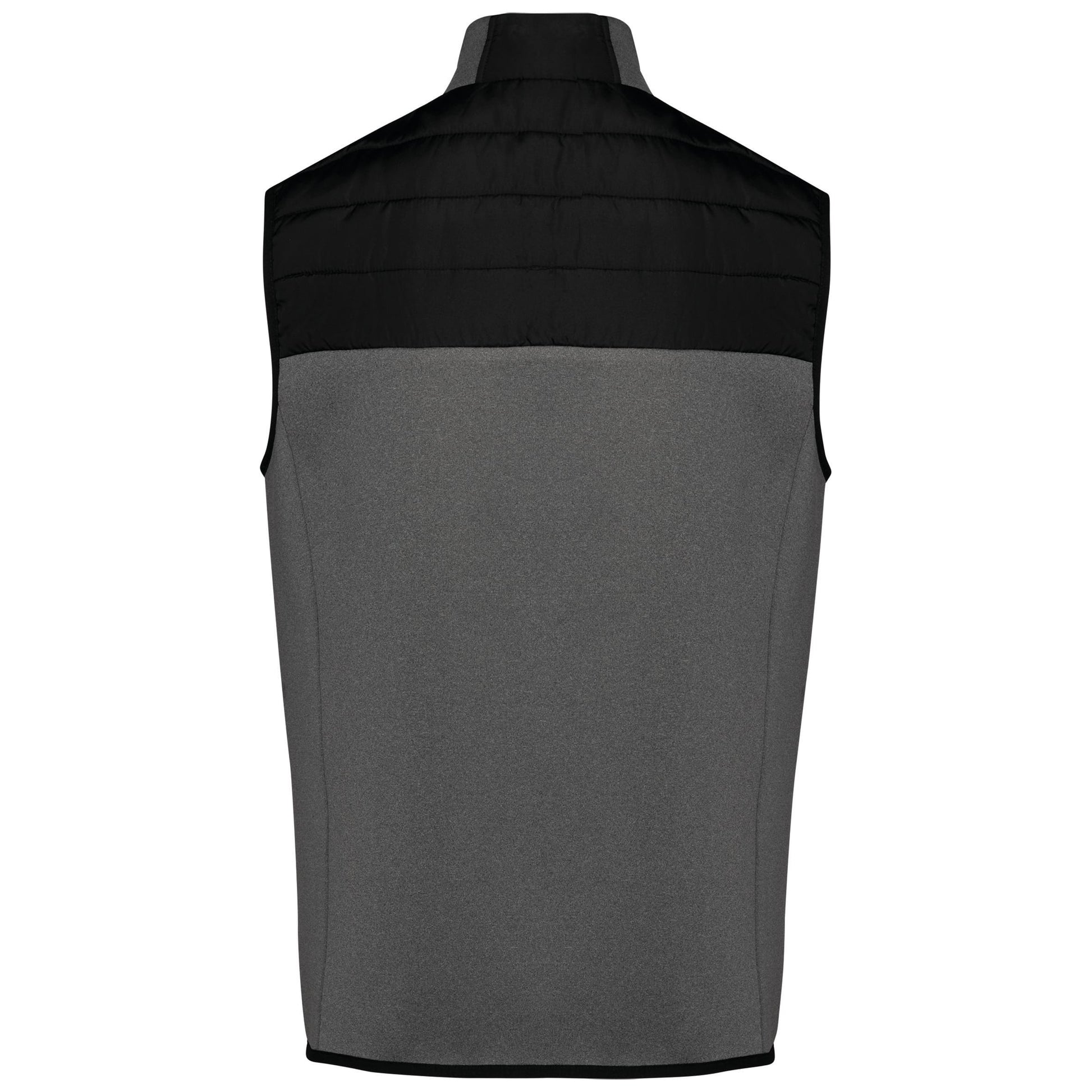 Herenbodywarmer in twee stoffen