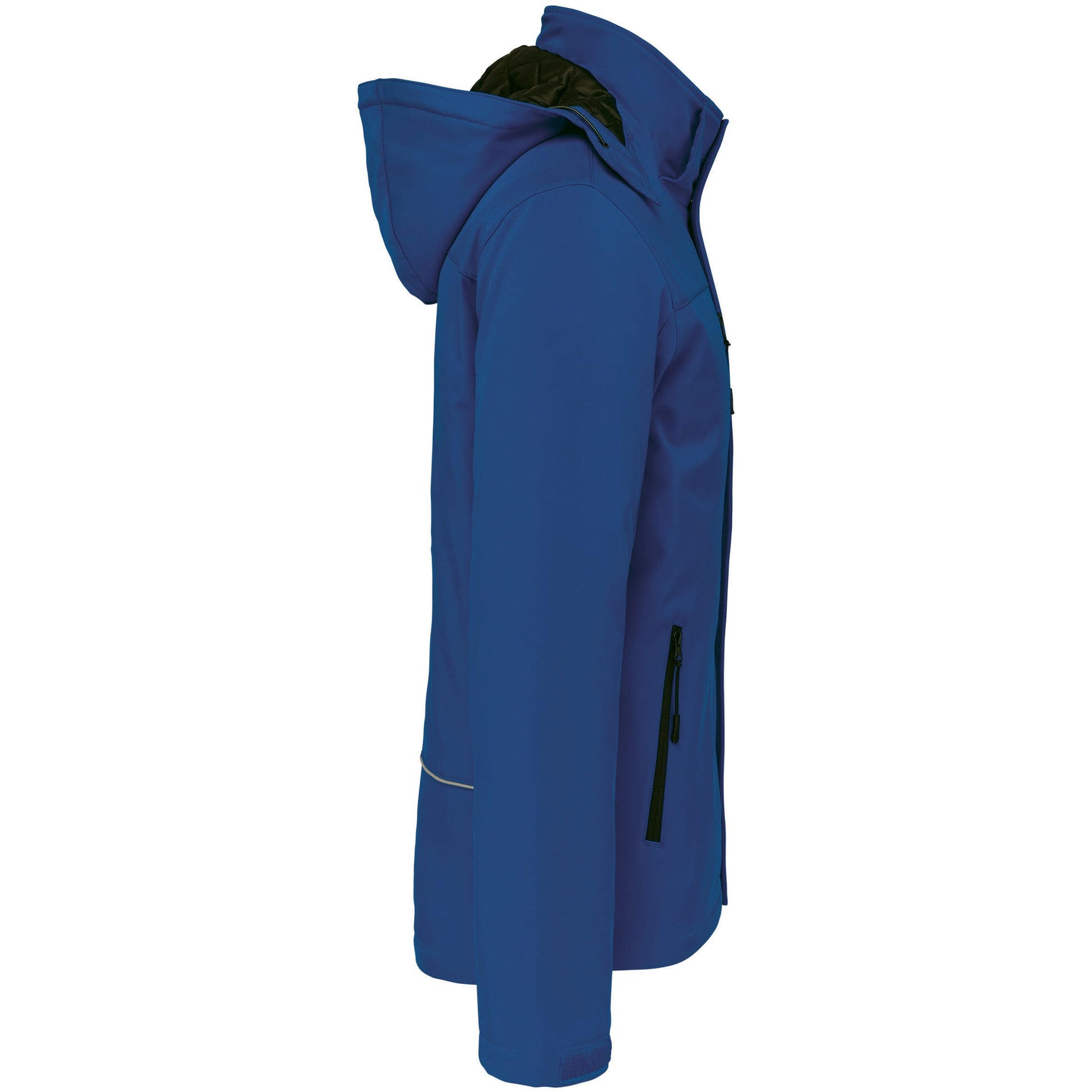 Gewatteerde softshell herenparka met capuchon