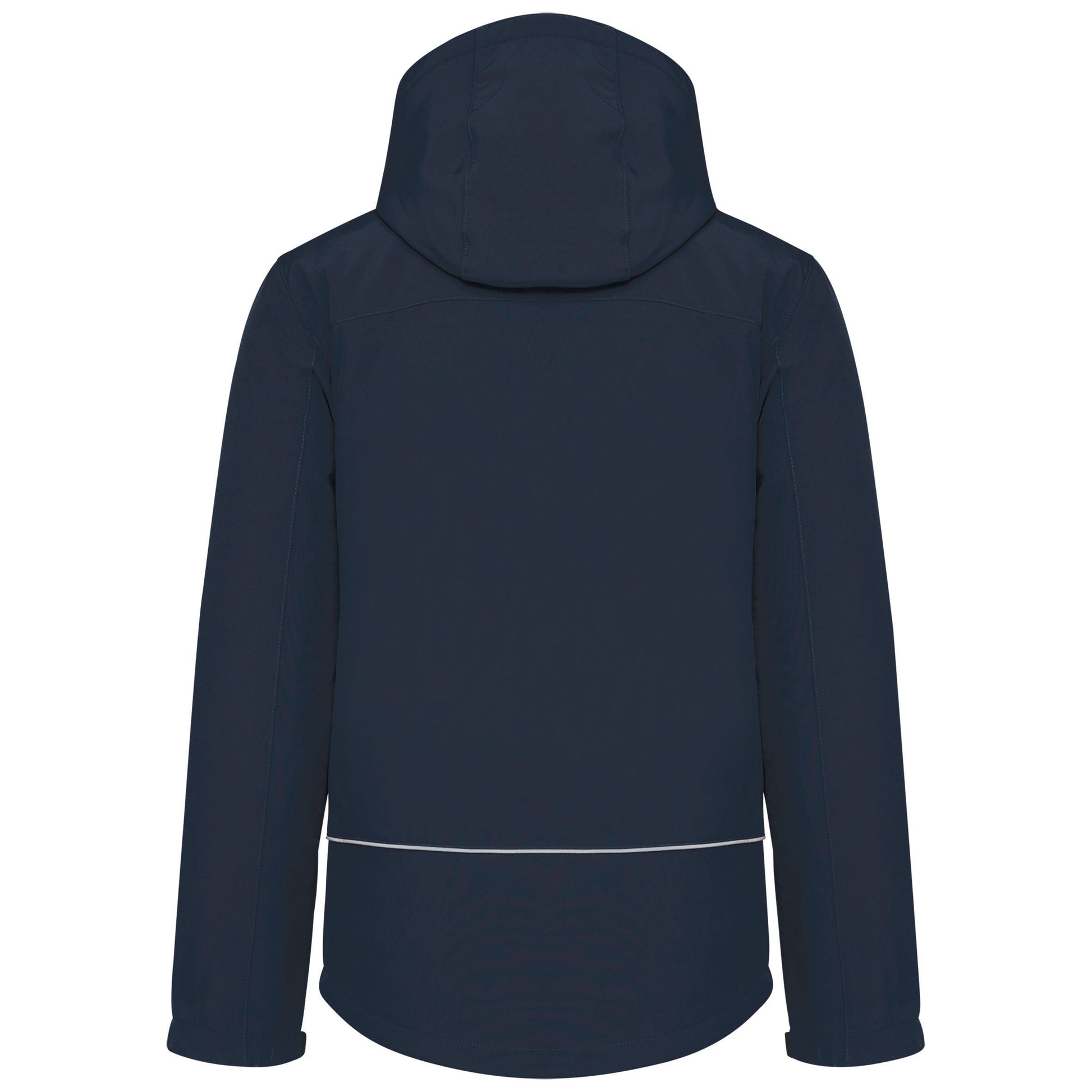 Gewatteerde softshell herenparka met capuchon