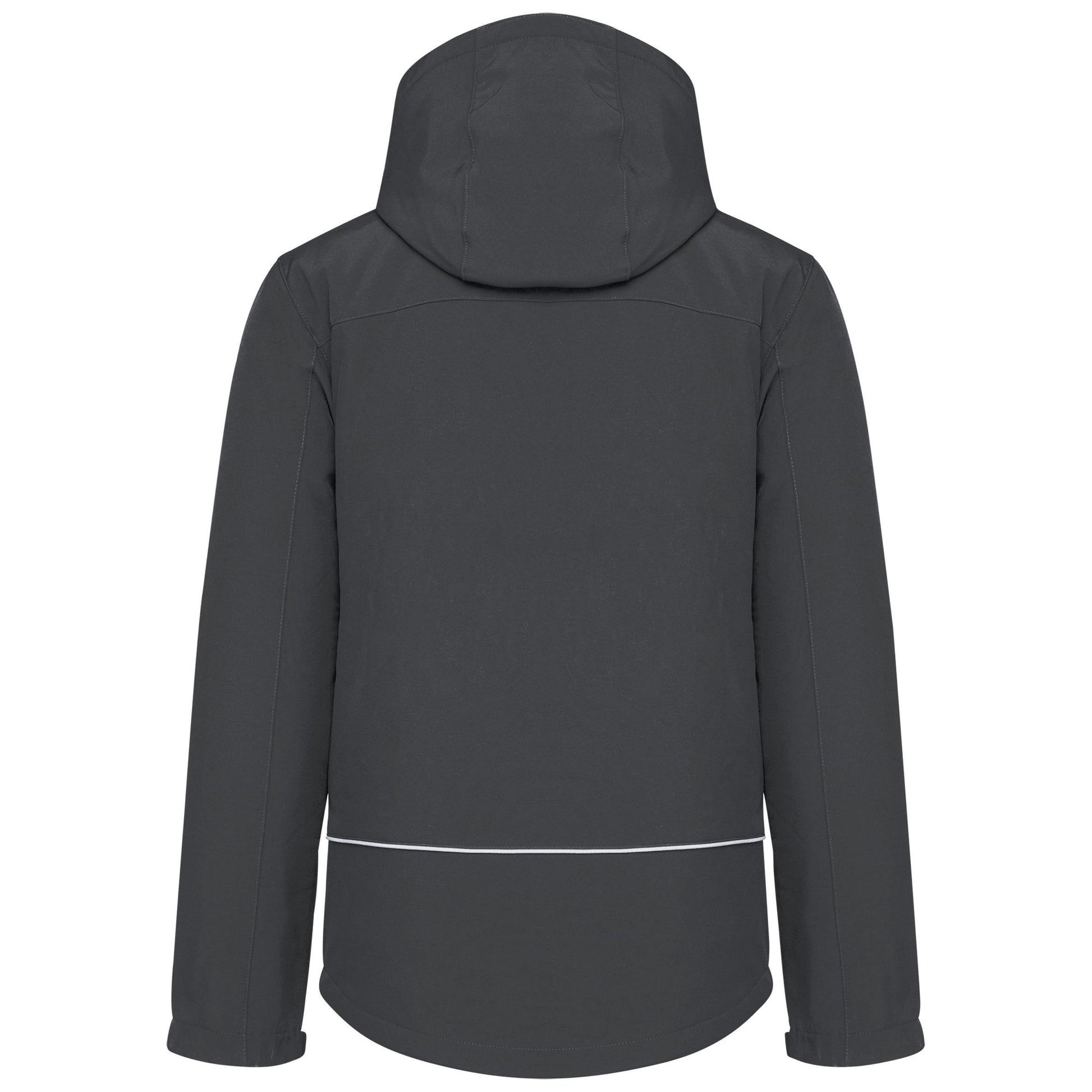 Gewatteerde softshell herenparka met capuchon