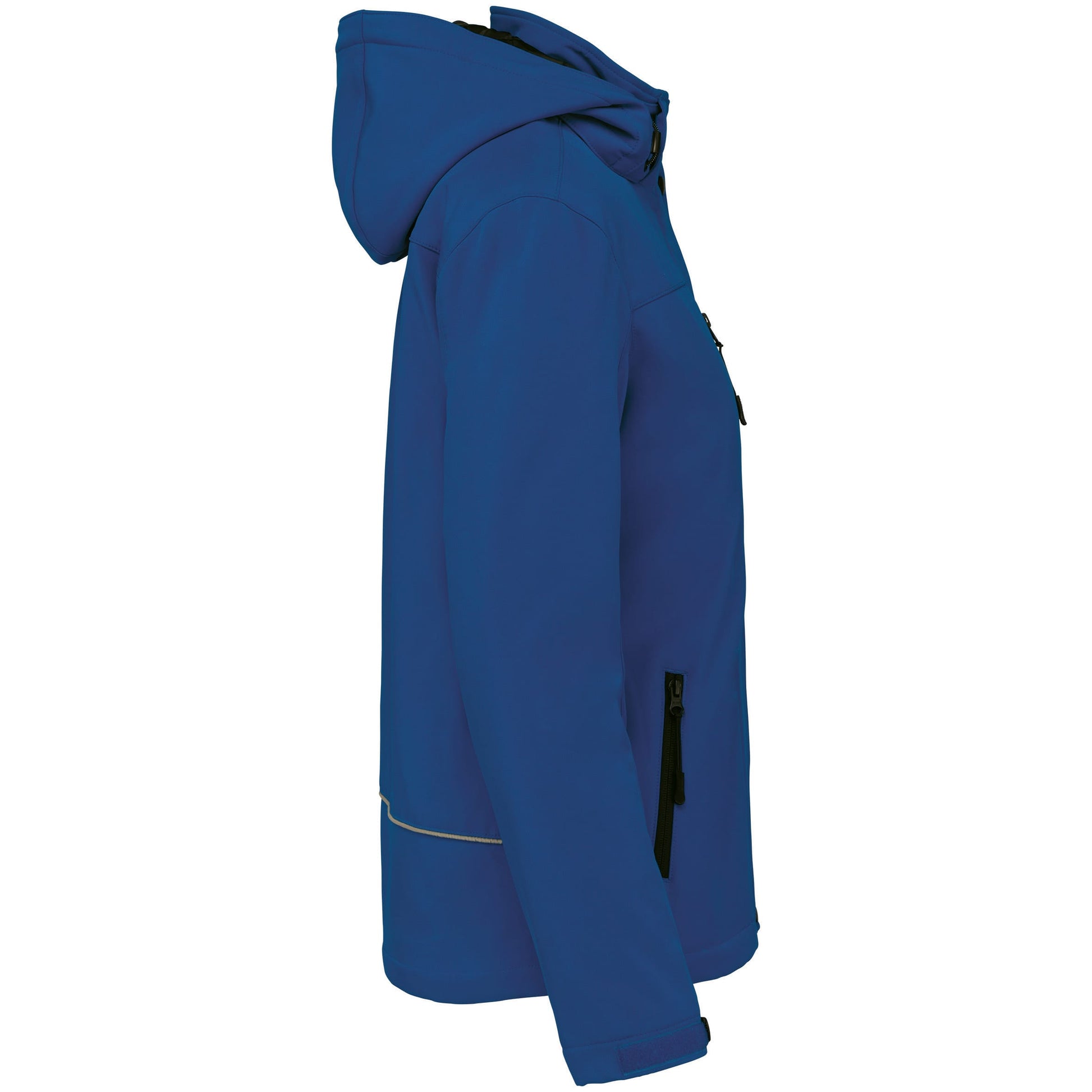 Gewatteerde softshell damesparka met capuchon