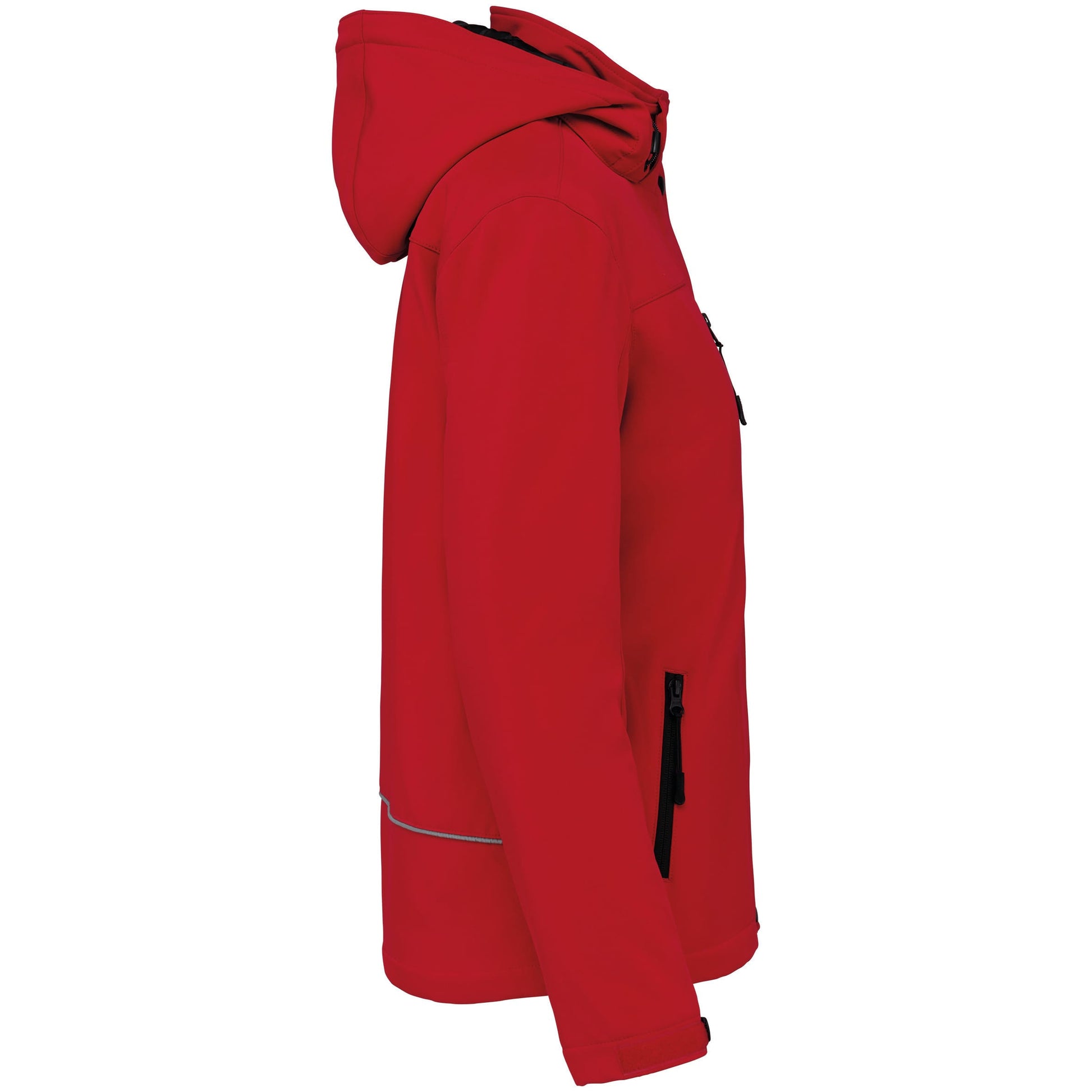 Gewatteerde softshell damesparka met capuchon
