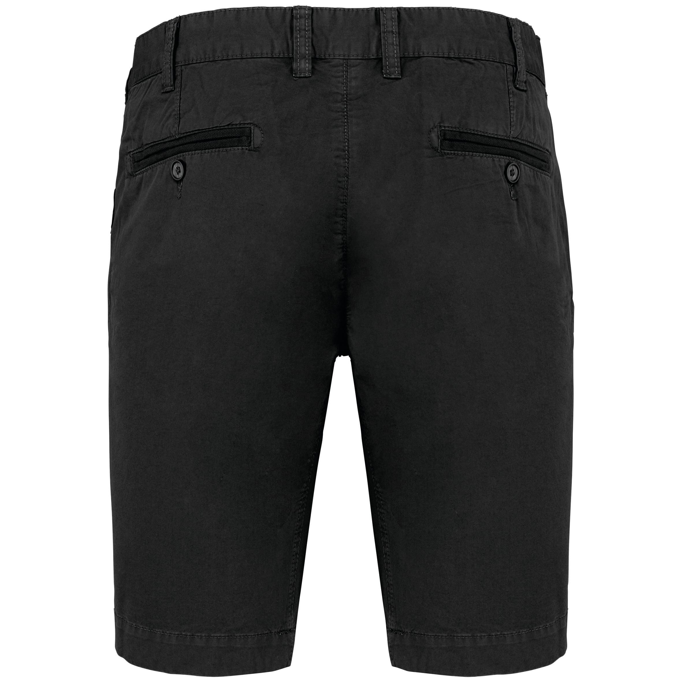 Herenbermuda met verwassen look