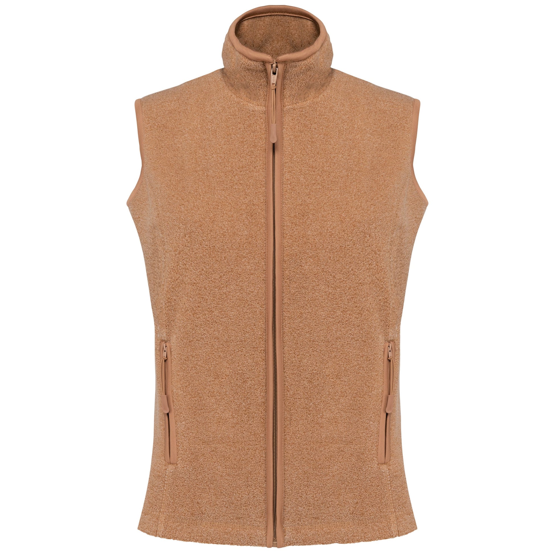 Bodywarmer van microfleece dames